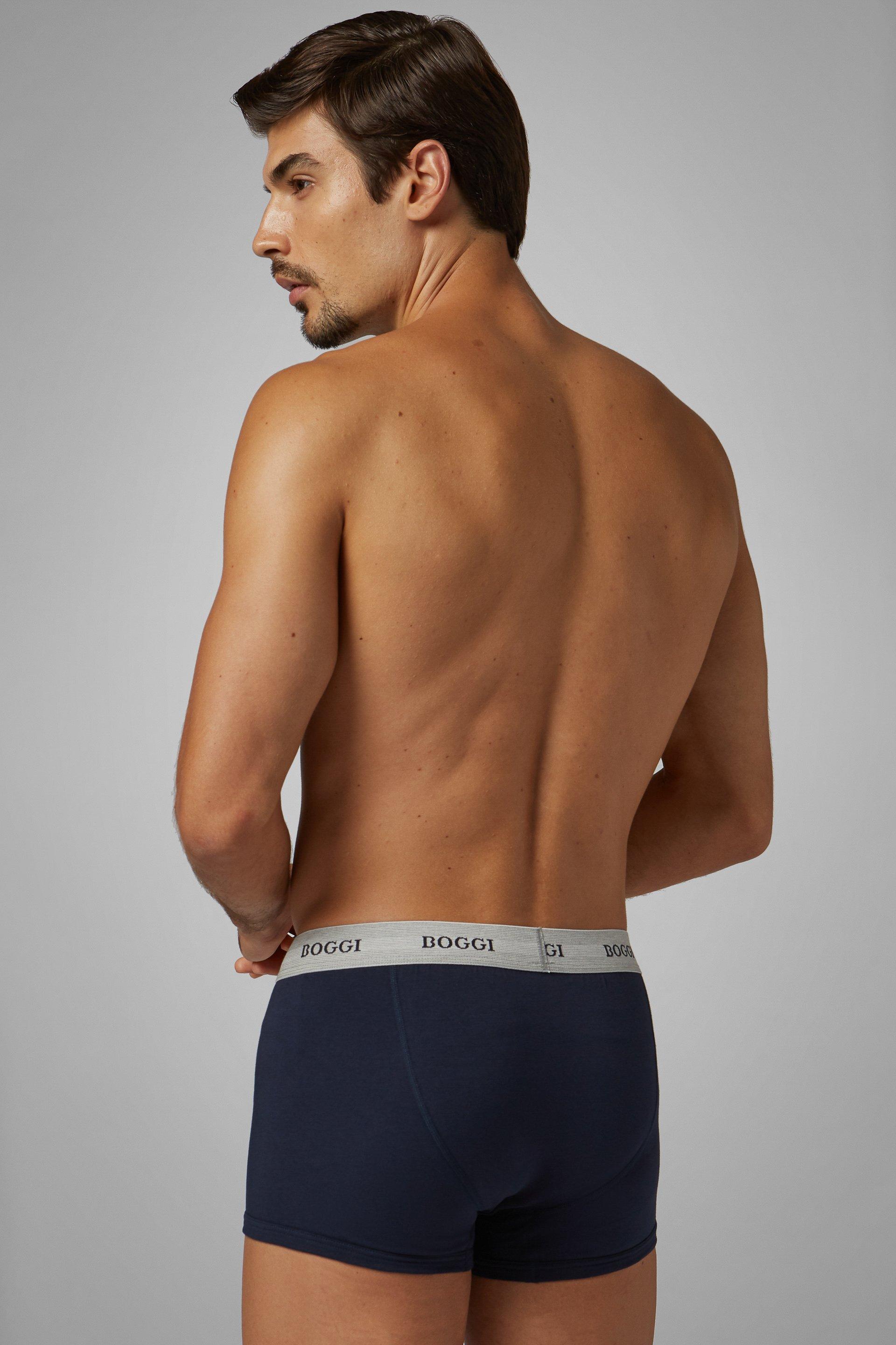 بوكسر قطن جيرسي كحلي, Navy blue, large image number 5