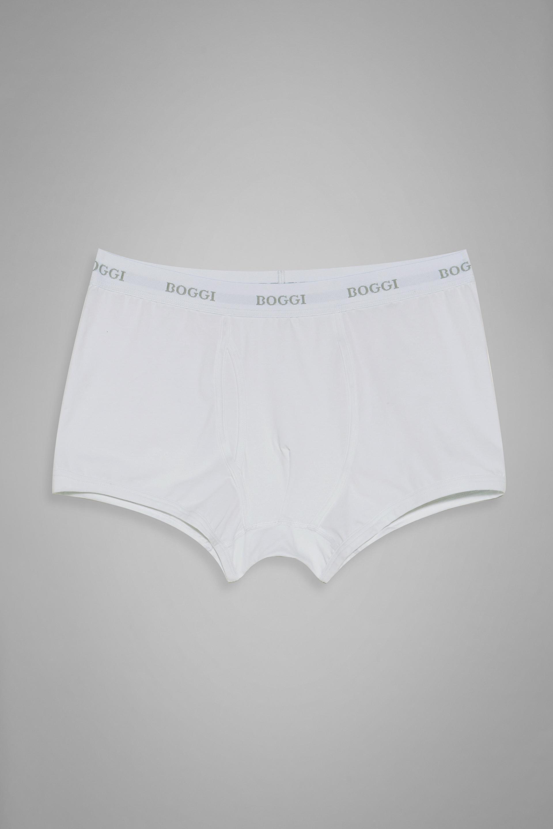 White Stretch Cotton Boxer Briefs, , large image number 2