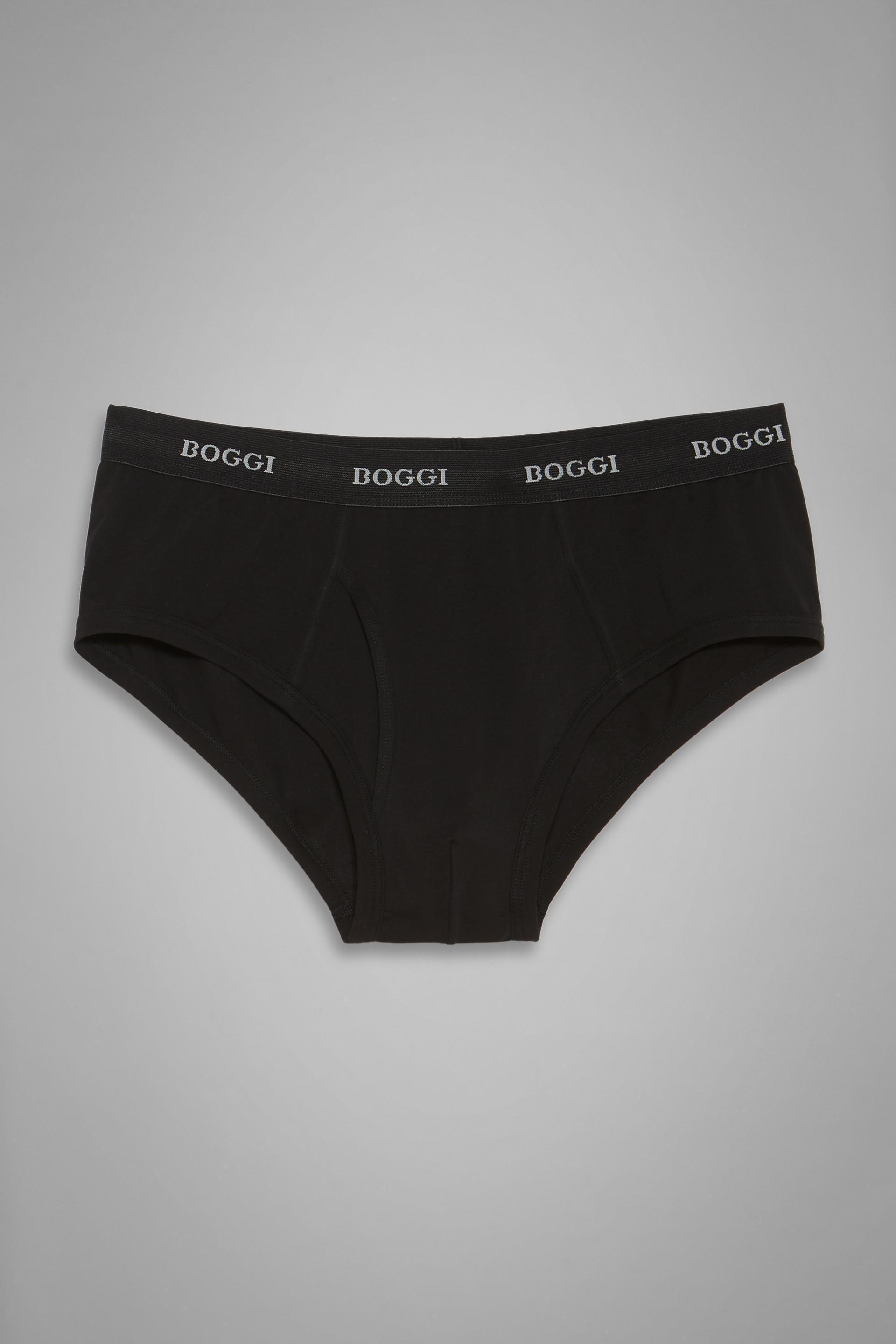 Black Stretch Cotton Jersey Briefs, , large image number 3