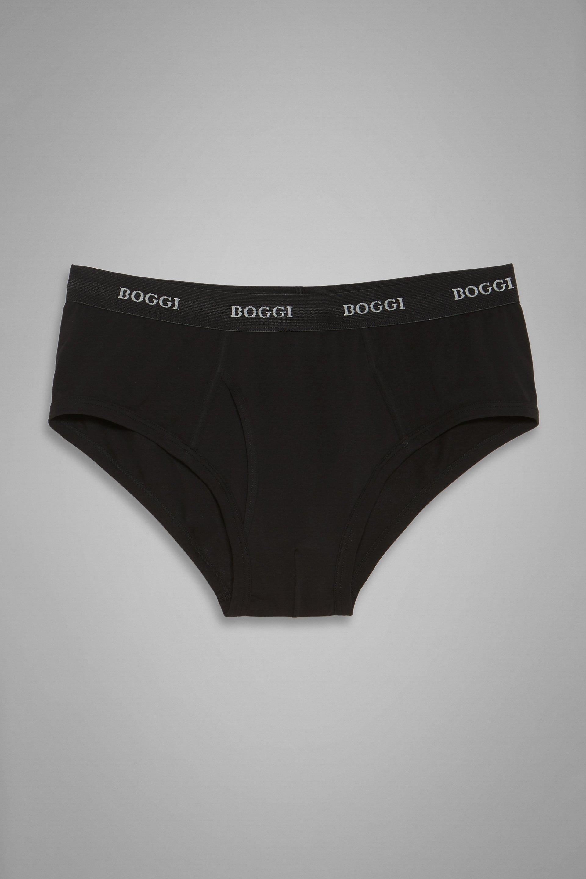 Black Stretch Cotton Jersey Briefs, , large image number 4