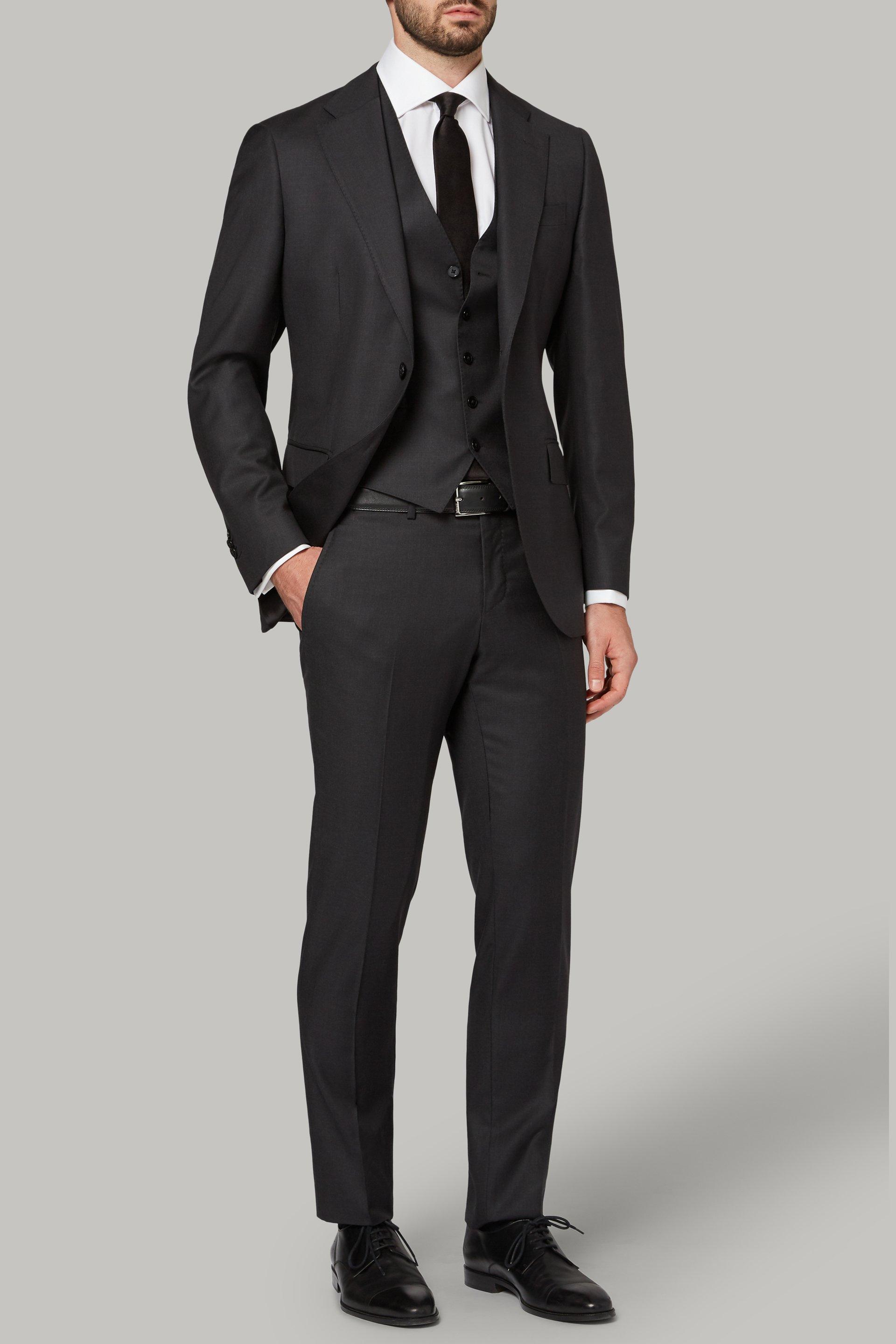 Boggi Milano - Black Wool Suit Waistcoat