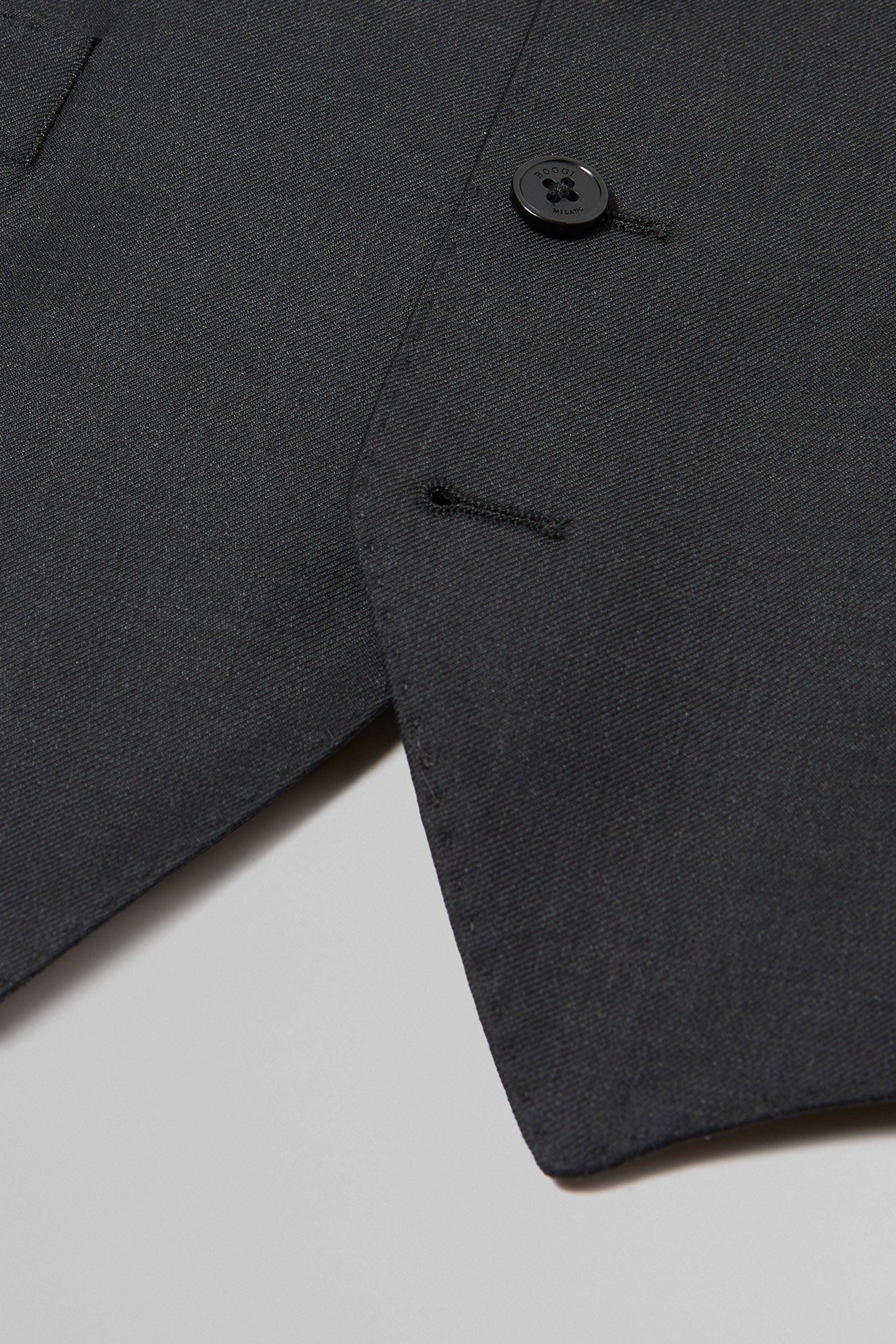 Wool Formal Suit Blazer Grey, Charcoal, large image number 14