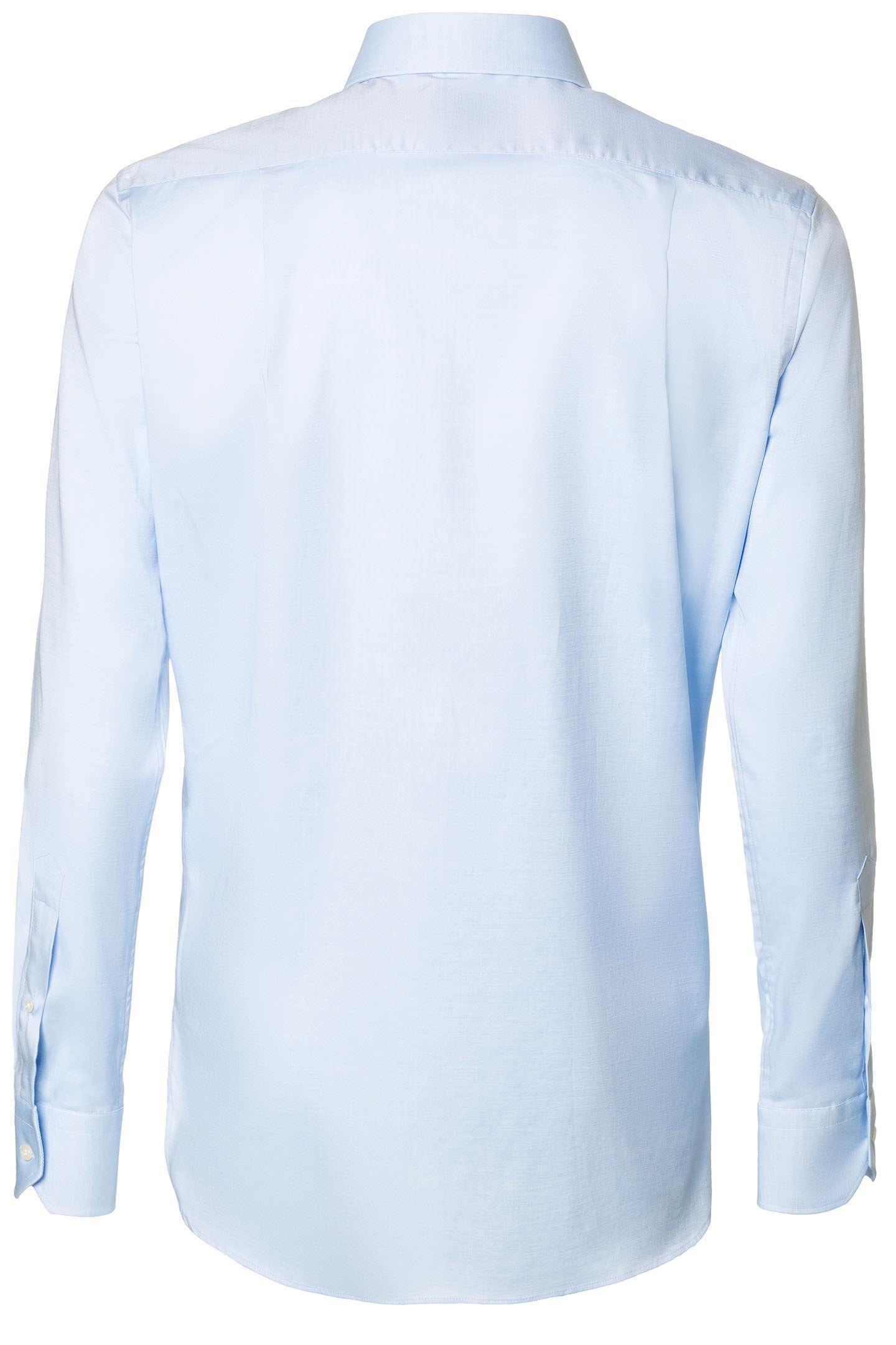 قميص قطن مع ياقة مقصوصة أزرق "اتح, Light blue, large image number 3