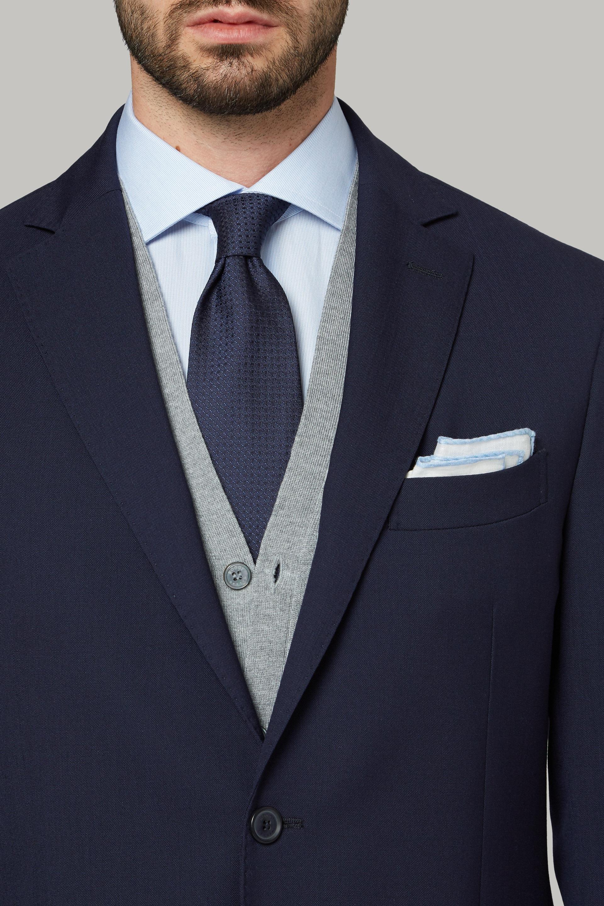 Blue Slim Travel Suit Jacket, , large image number 0