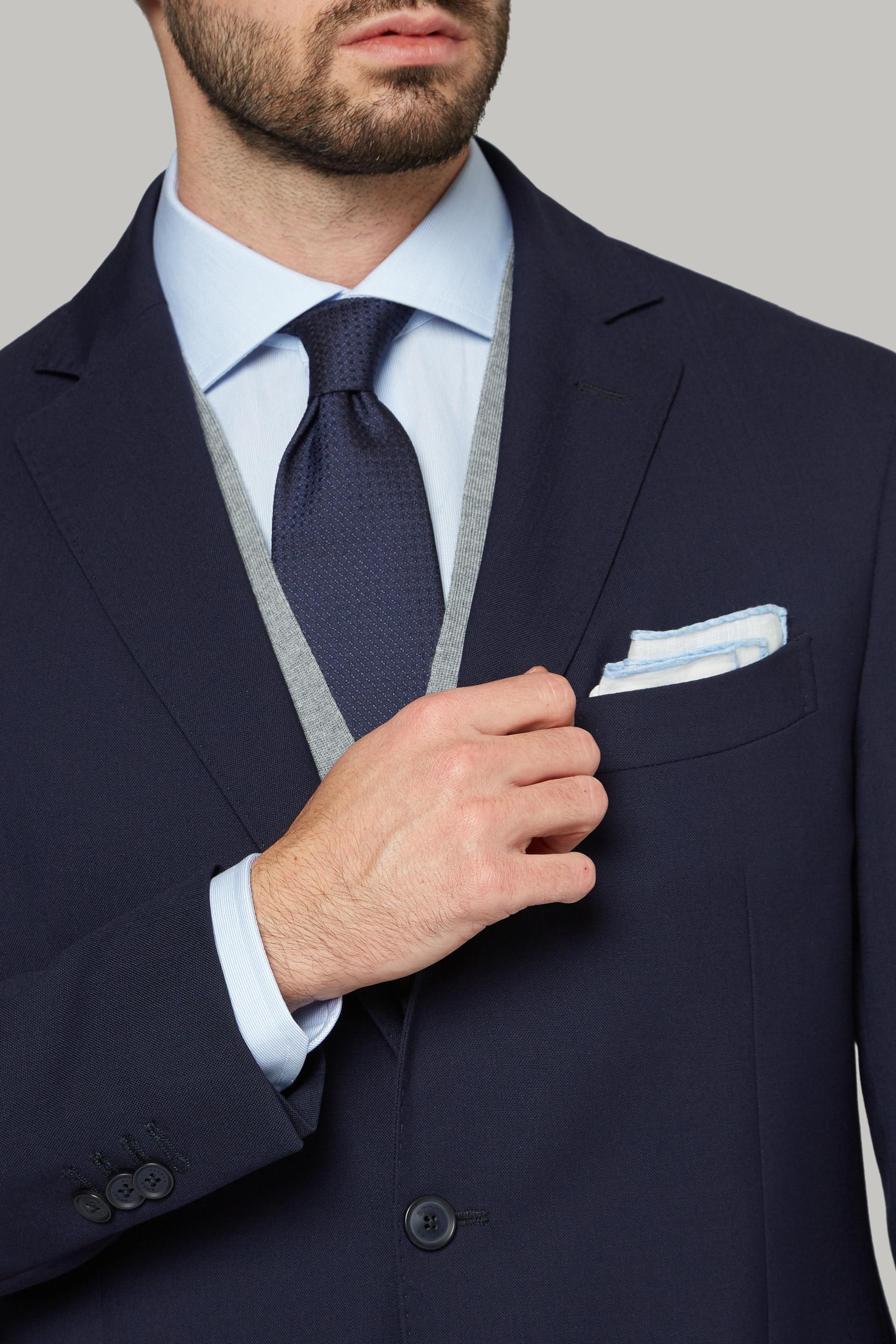 Blue Slim Travel Suit Jacket, , large image number 1