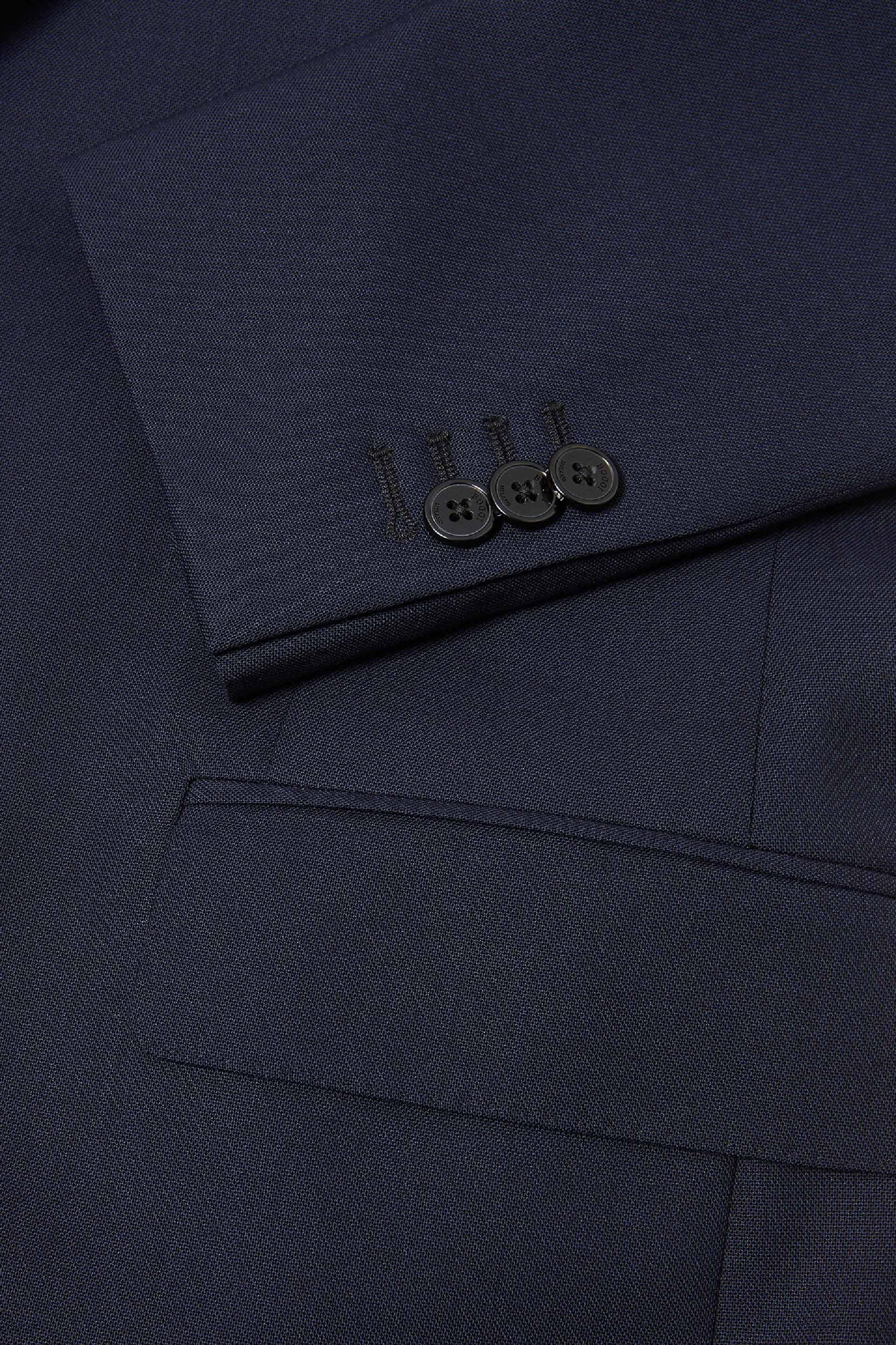 Blue Slim Travel Suit Jacket, , large image number 8