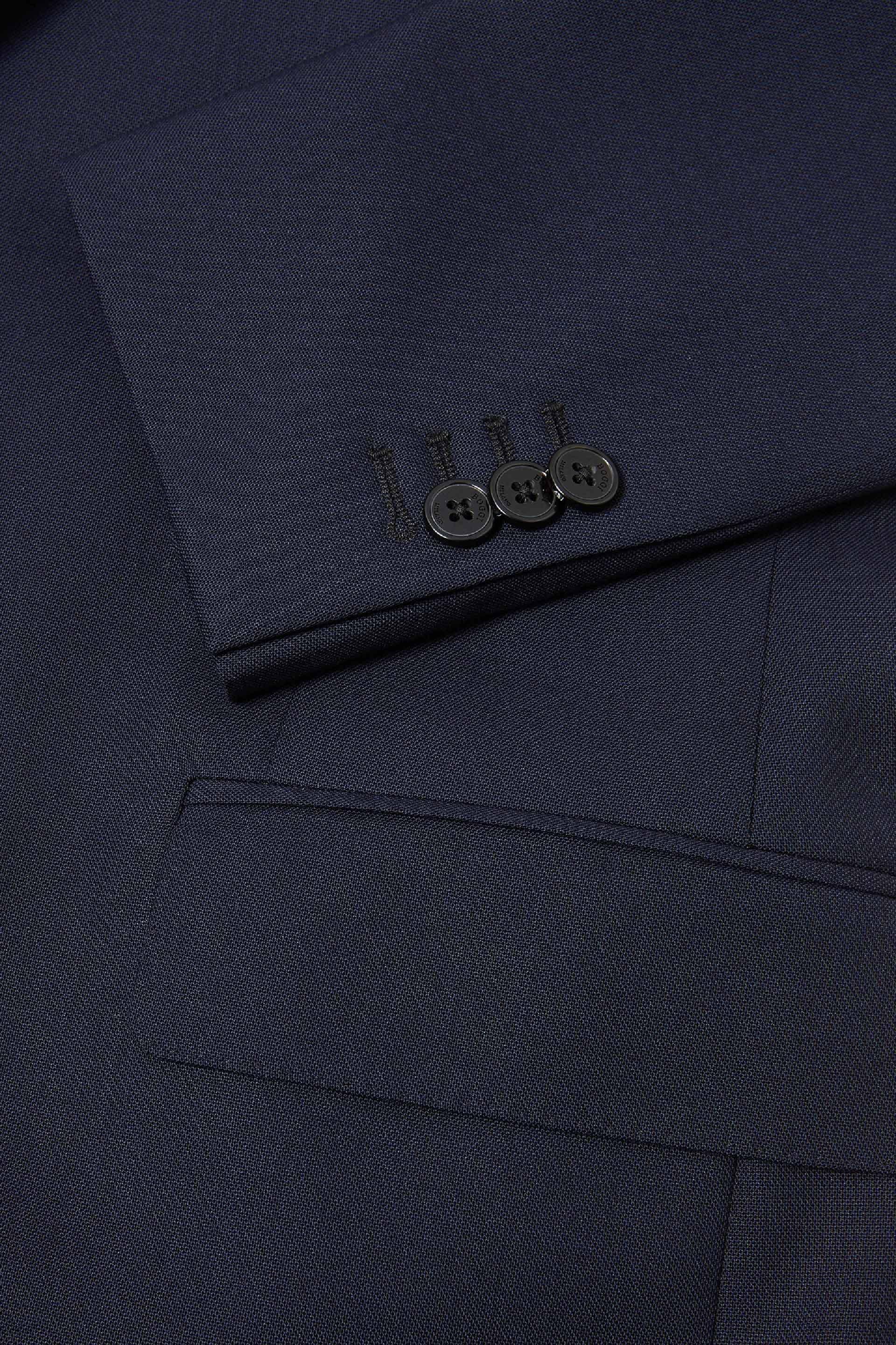 Blue Slim Travel Suit Jacket, , large image number 9