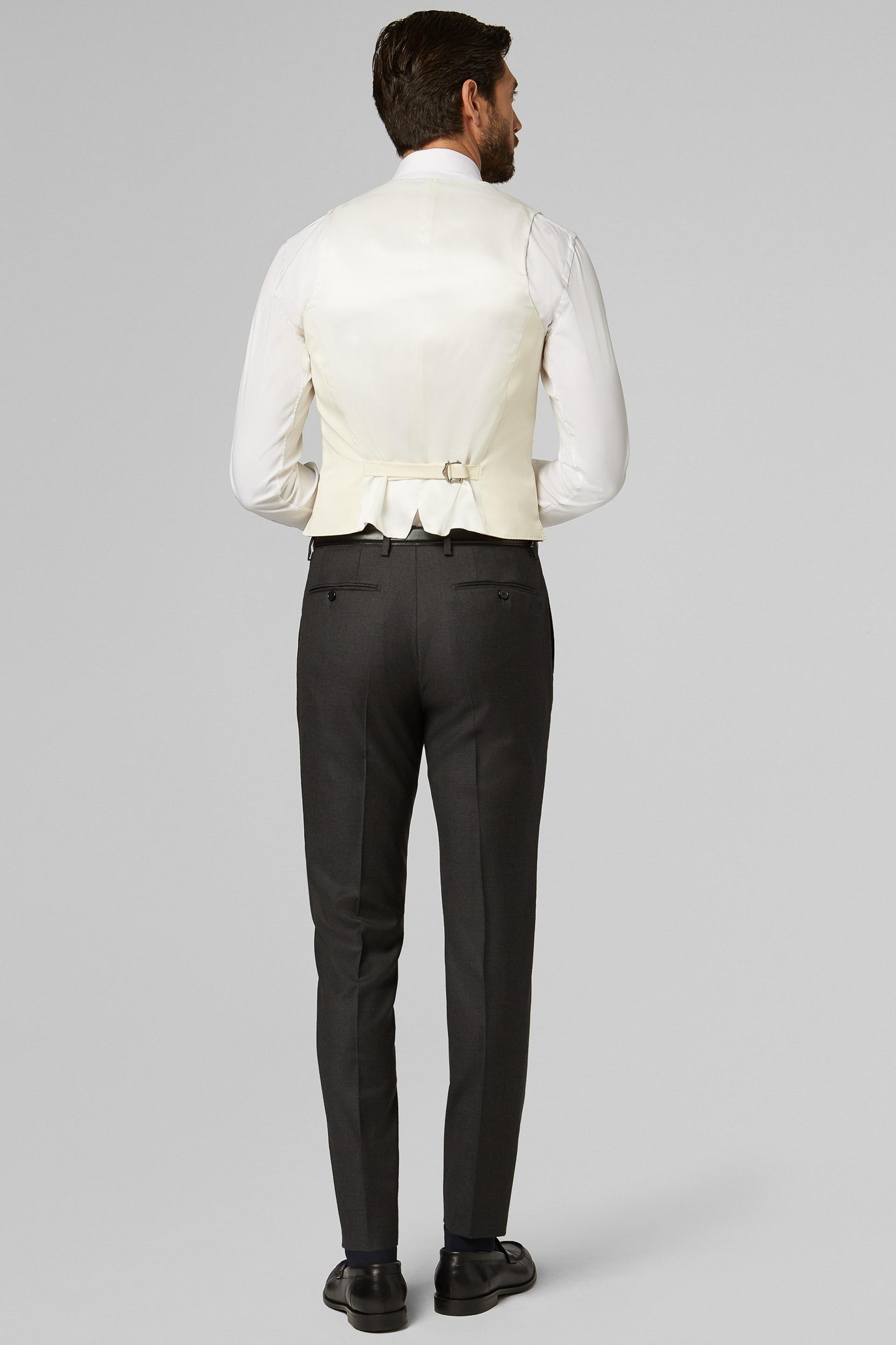 Cream Wool Waistcoat White, Cream, large image number 5
