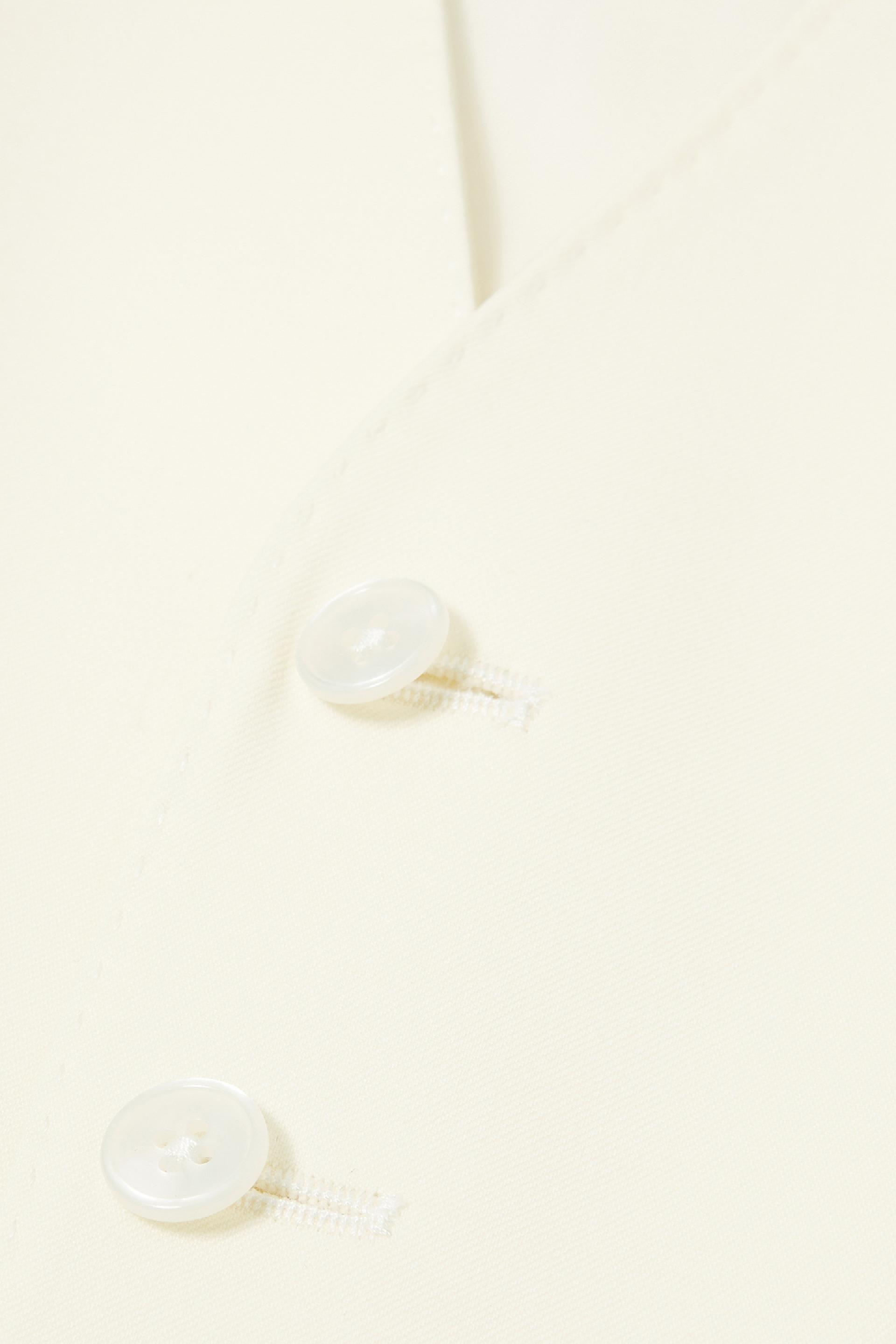 Cream Wool Waistcoat White, Cream, large image number 6