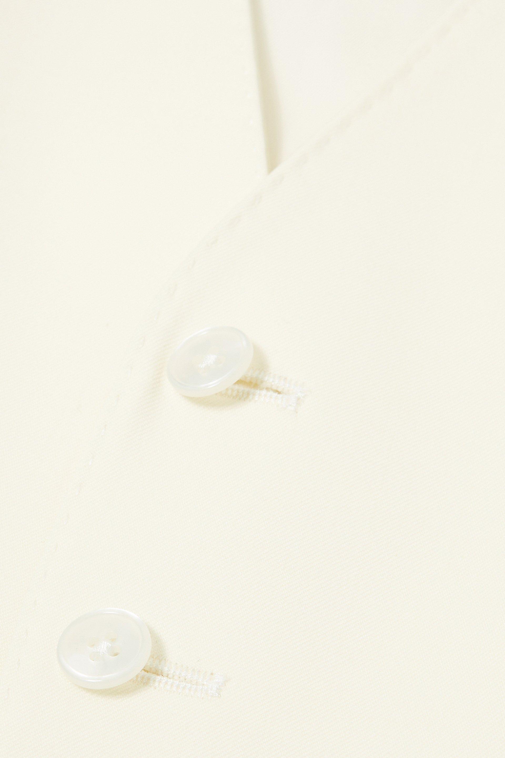 Cream Wool Waistcoat White, Cream, large image number 7