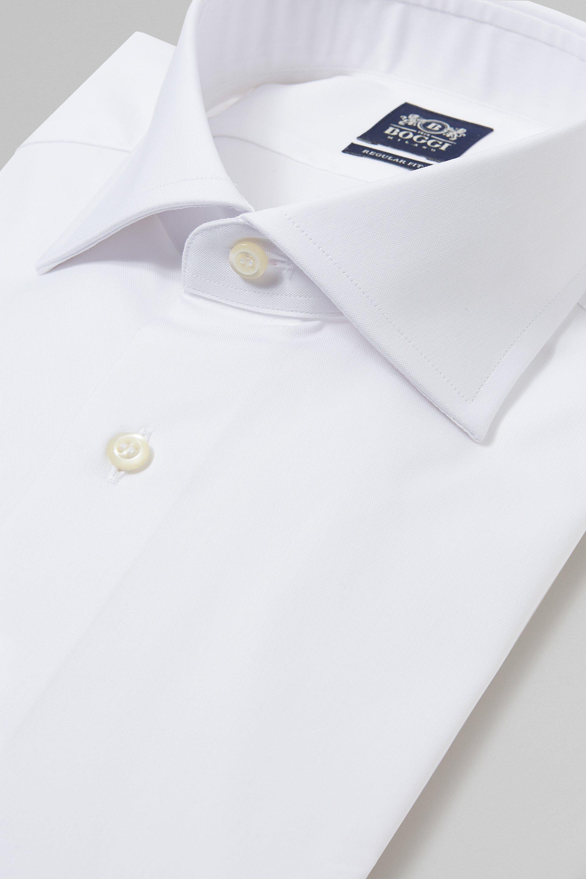 White Pinpoint Cotton Shirt, , large image number 4