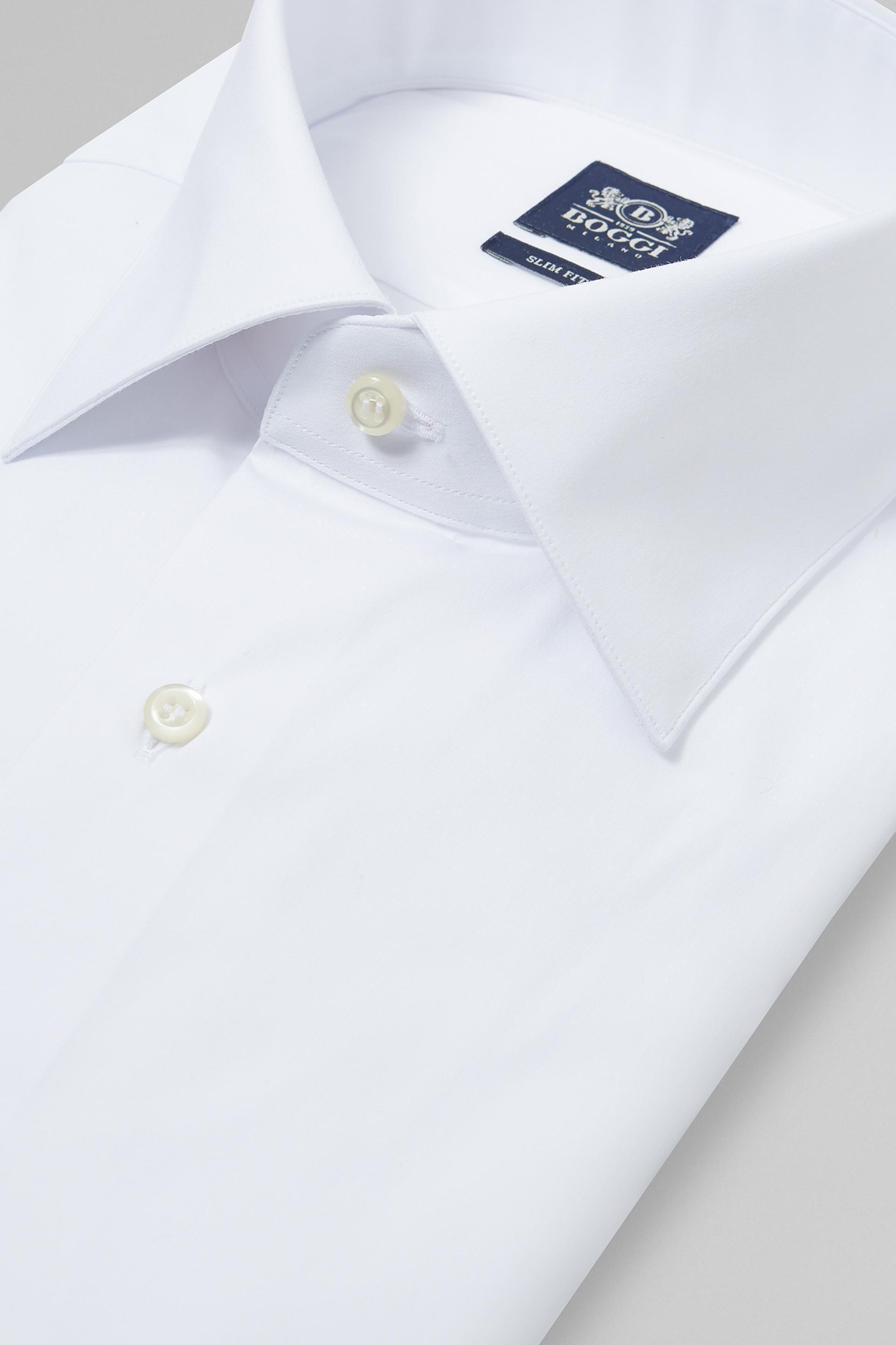 Slim Stretch Cotton Formal Shirt, , large image number 1
