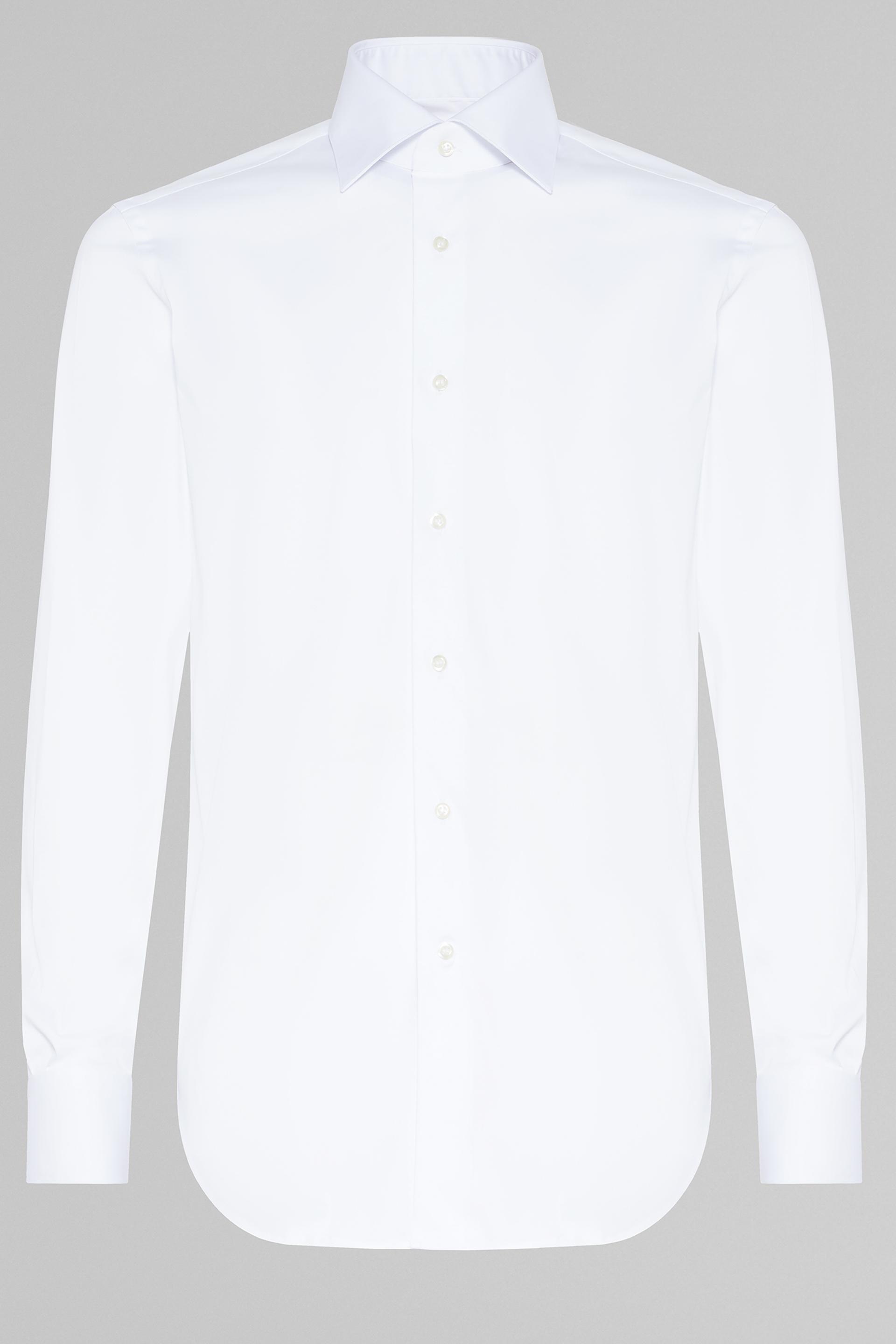 Boggi Milano - White Slim Stretch Cotton Shirt