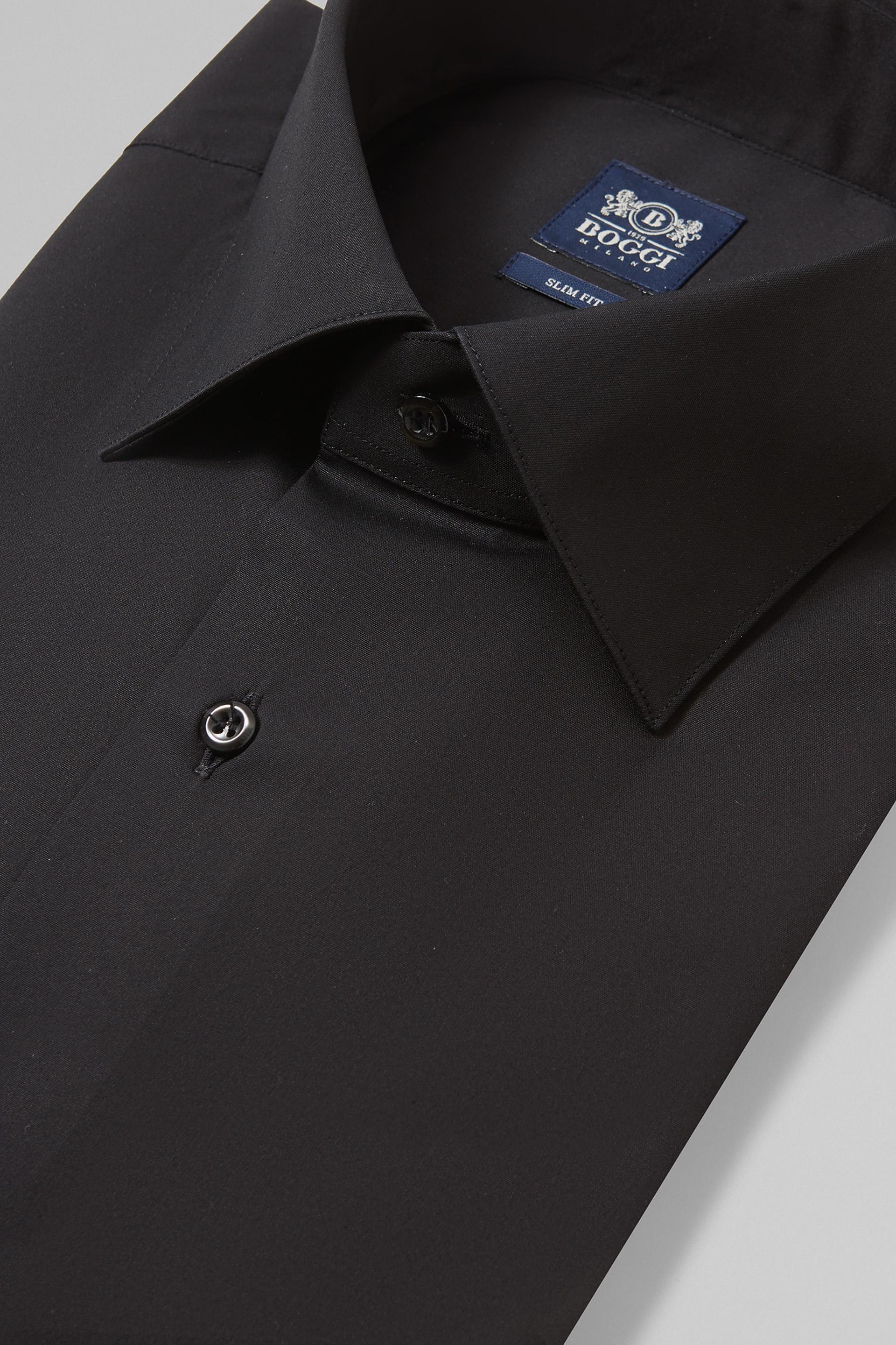 Boggi Milano - Black Slim Cotton Shirt