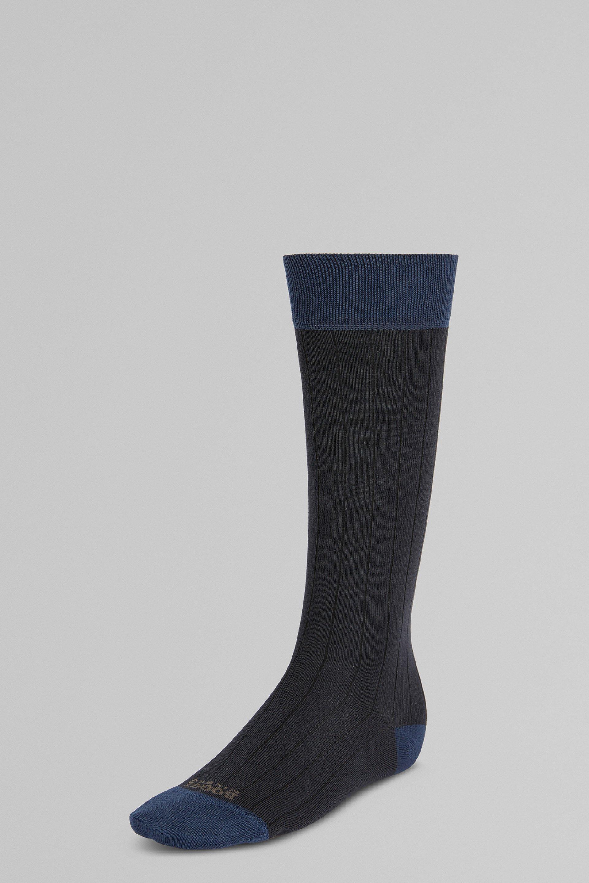 Boggi Milano - Grey Performance Yarn Ribbed Socks