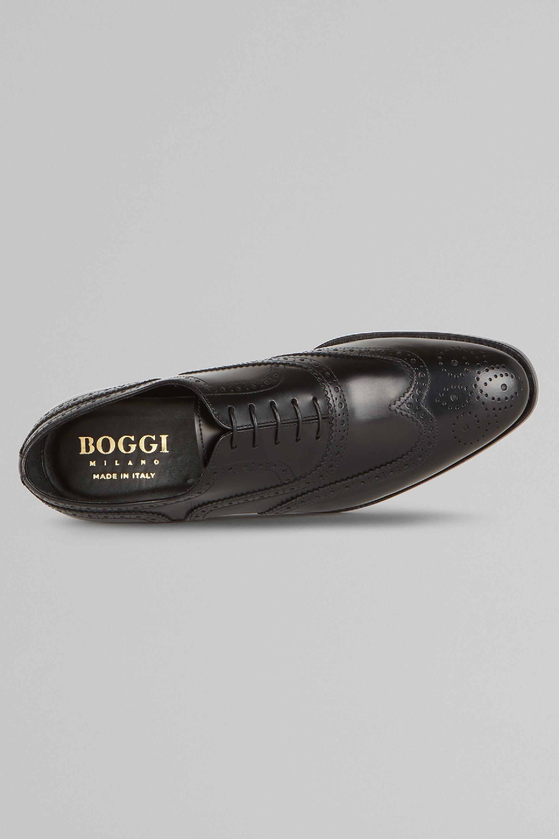 Boggi Milano - حذاء أكس�?ورد جلد أسود
