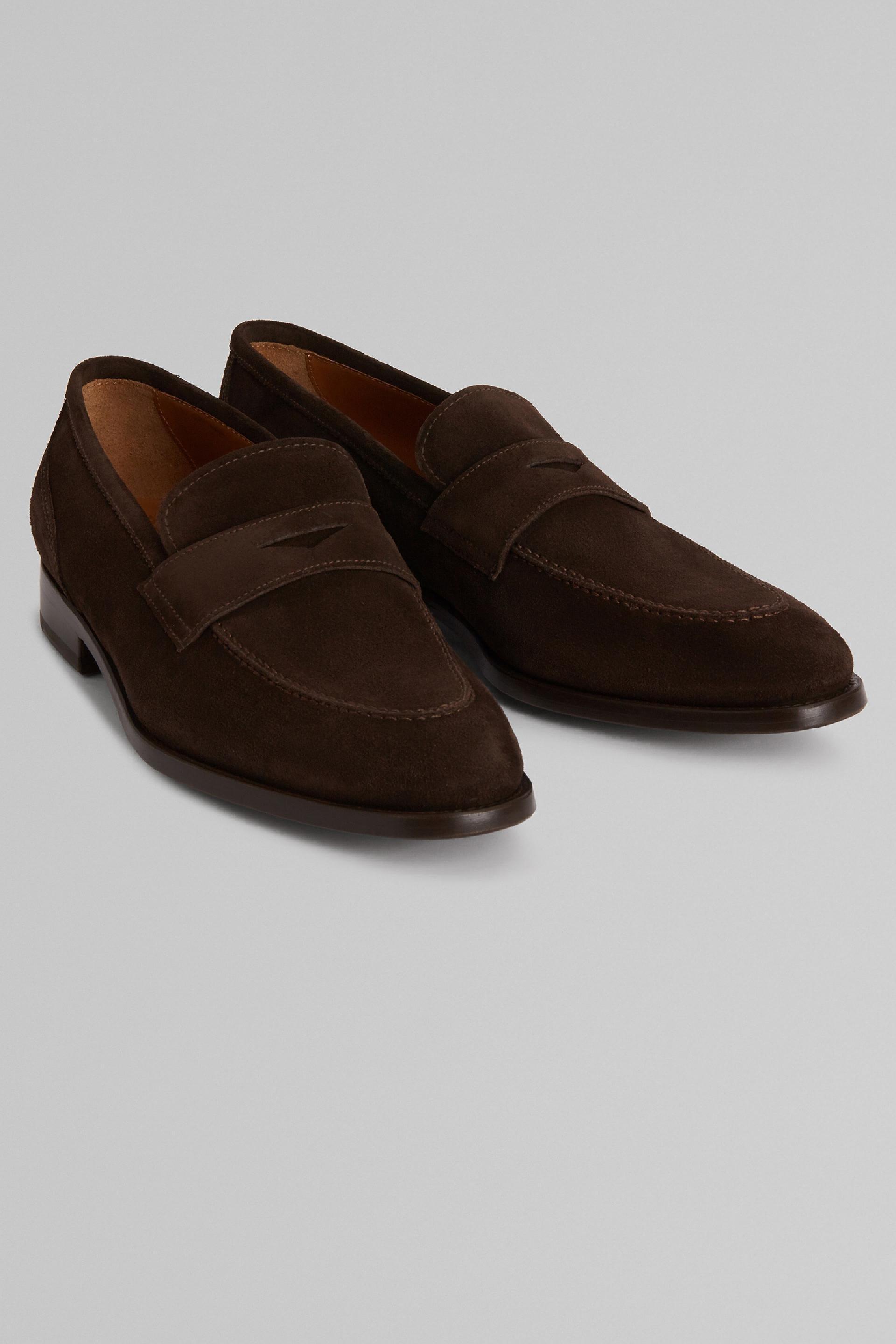 Brown Suede Loafers, , large image number 7