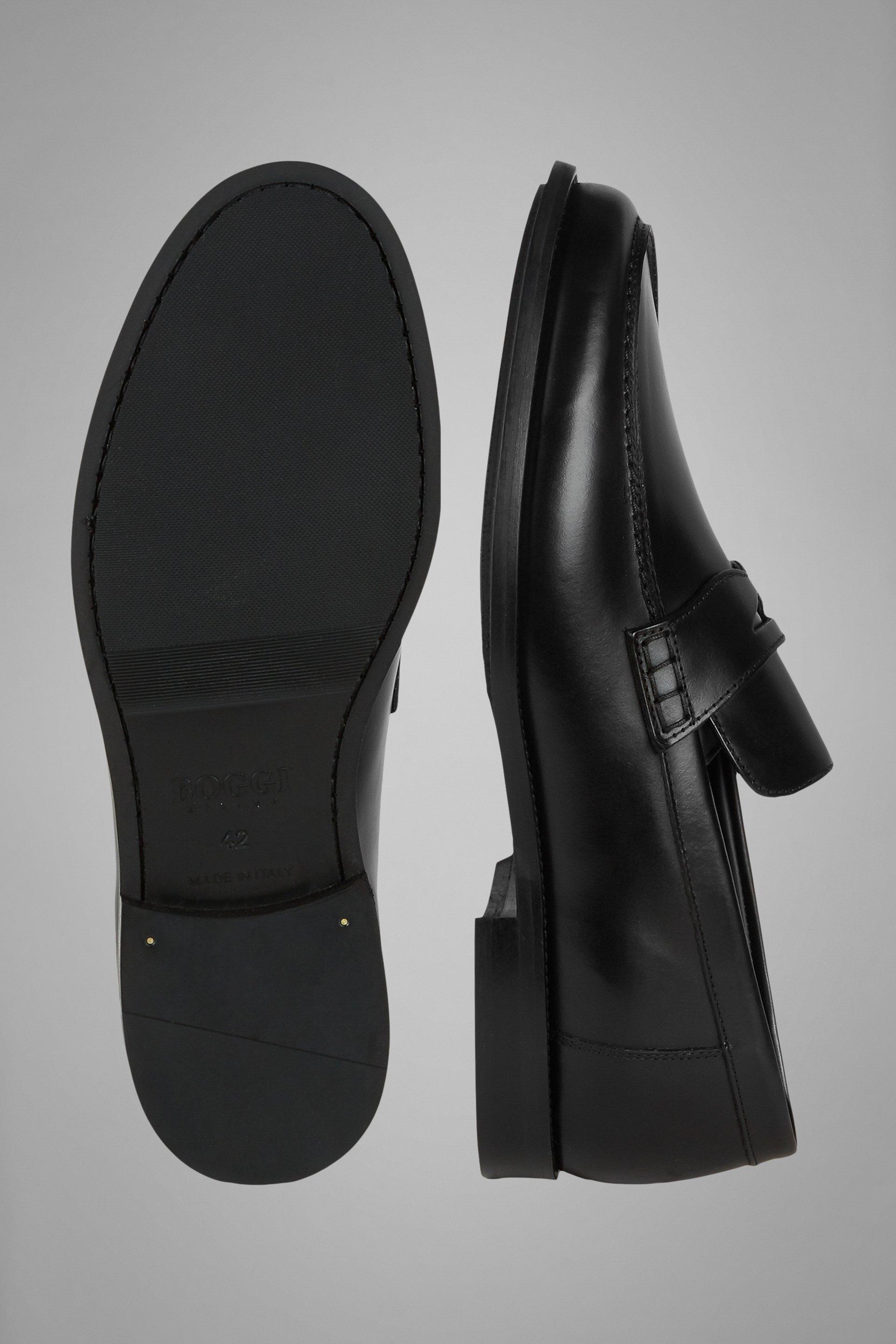 Smooth Leather Loafers Brown, Black, large image number 11