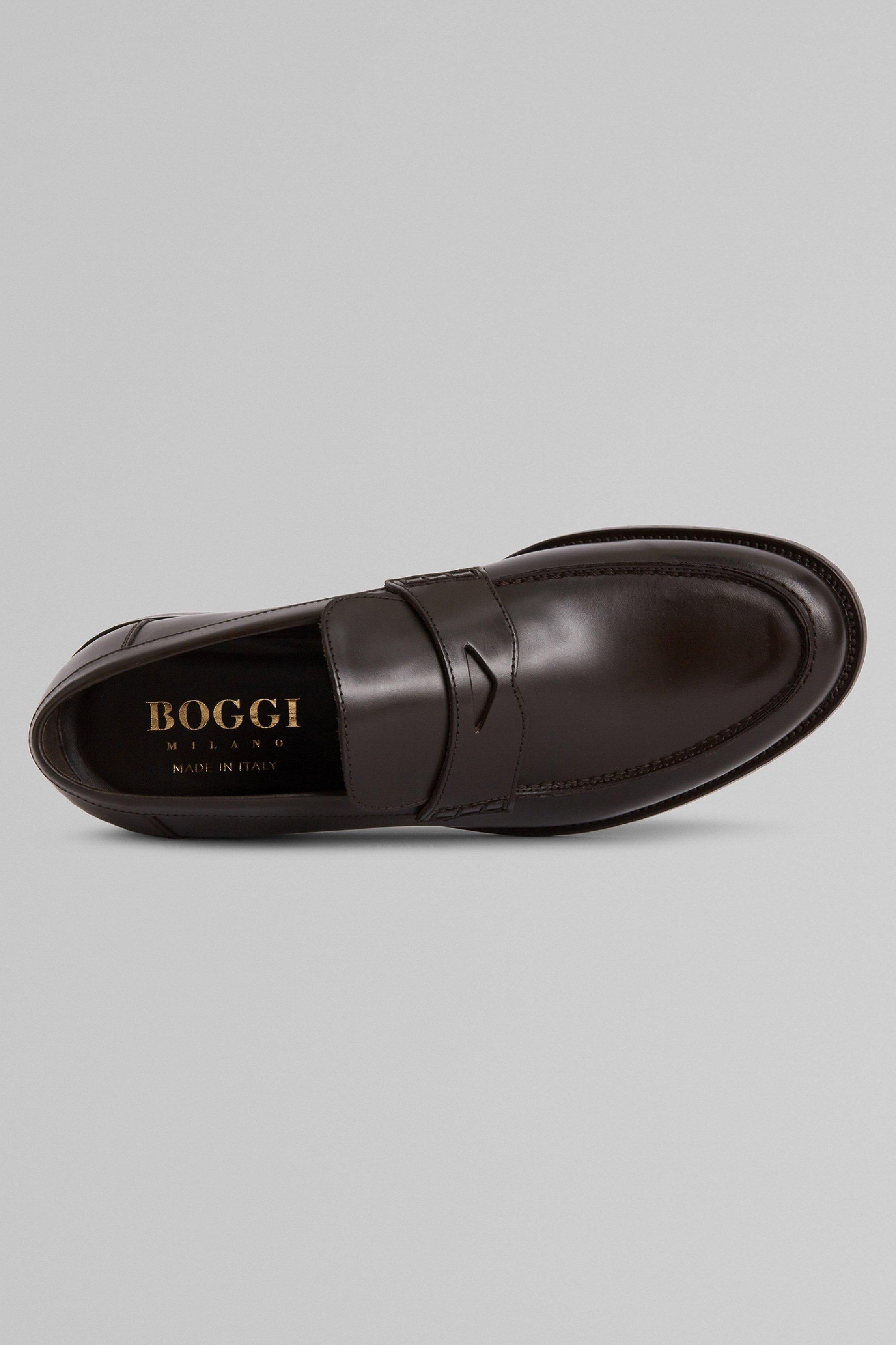 Brown Smooth Leather Loafers, , large image number 4