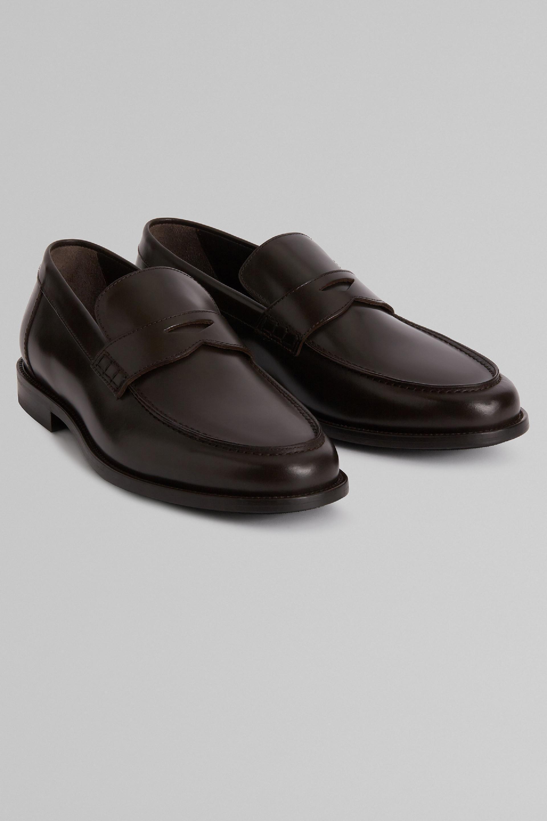 Brown Smooth Leather Loafers, , large image number 7