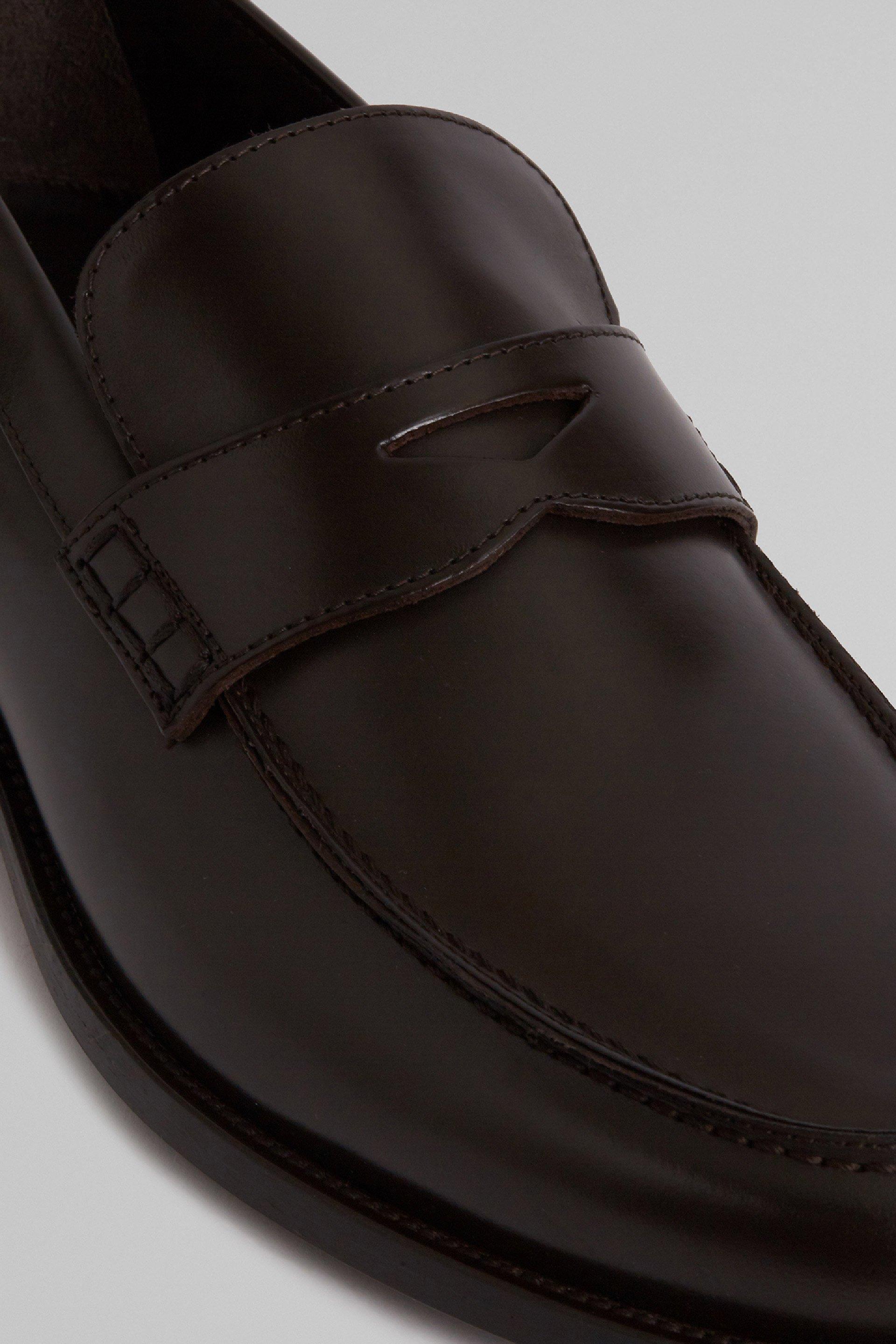 Brown Smooth Leather Loafers, , large image number 8