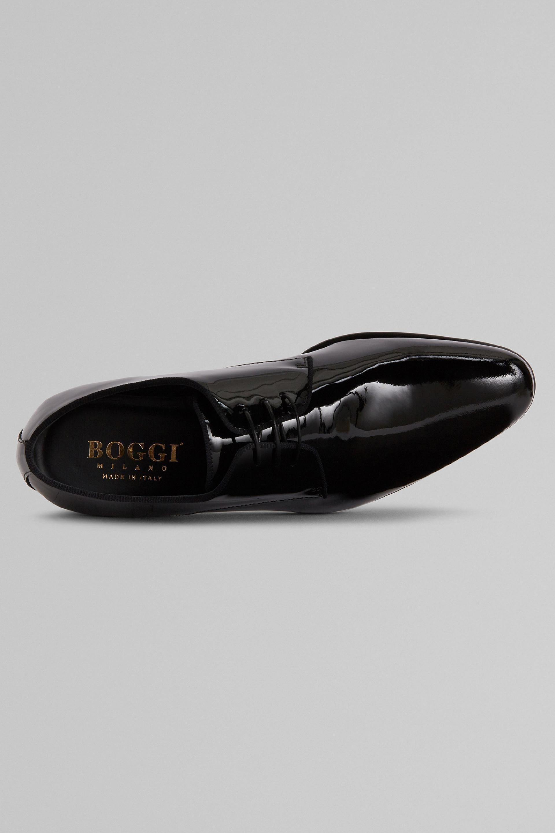 Black Patent Derby Shoes, , medium