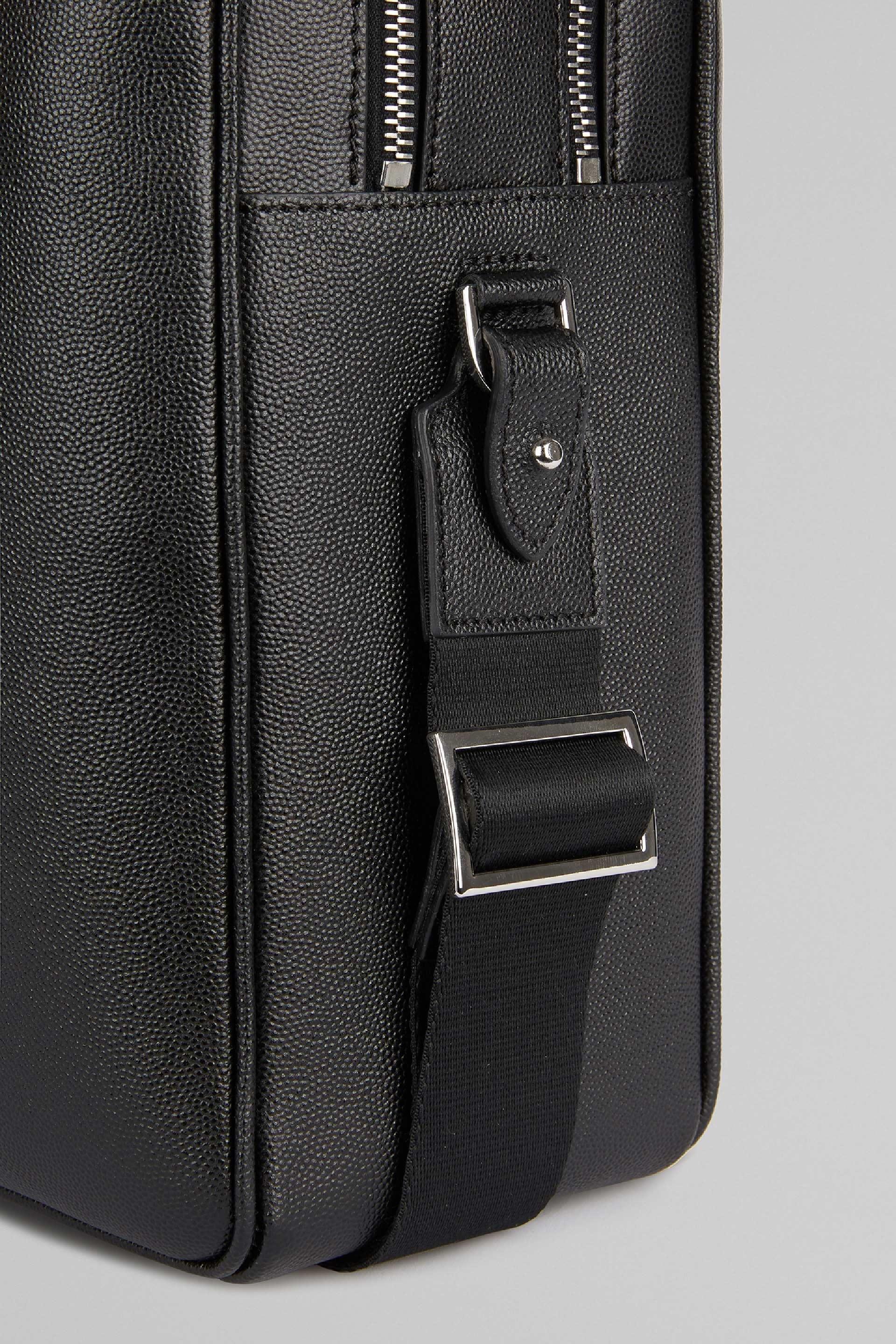 Black Caviar Leather Briefcase, Black, large image number 4