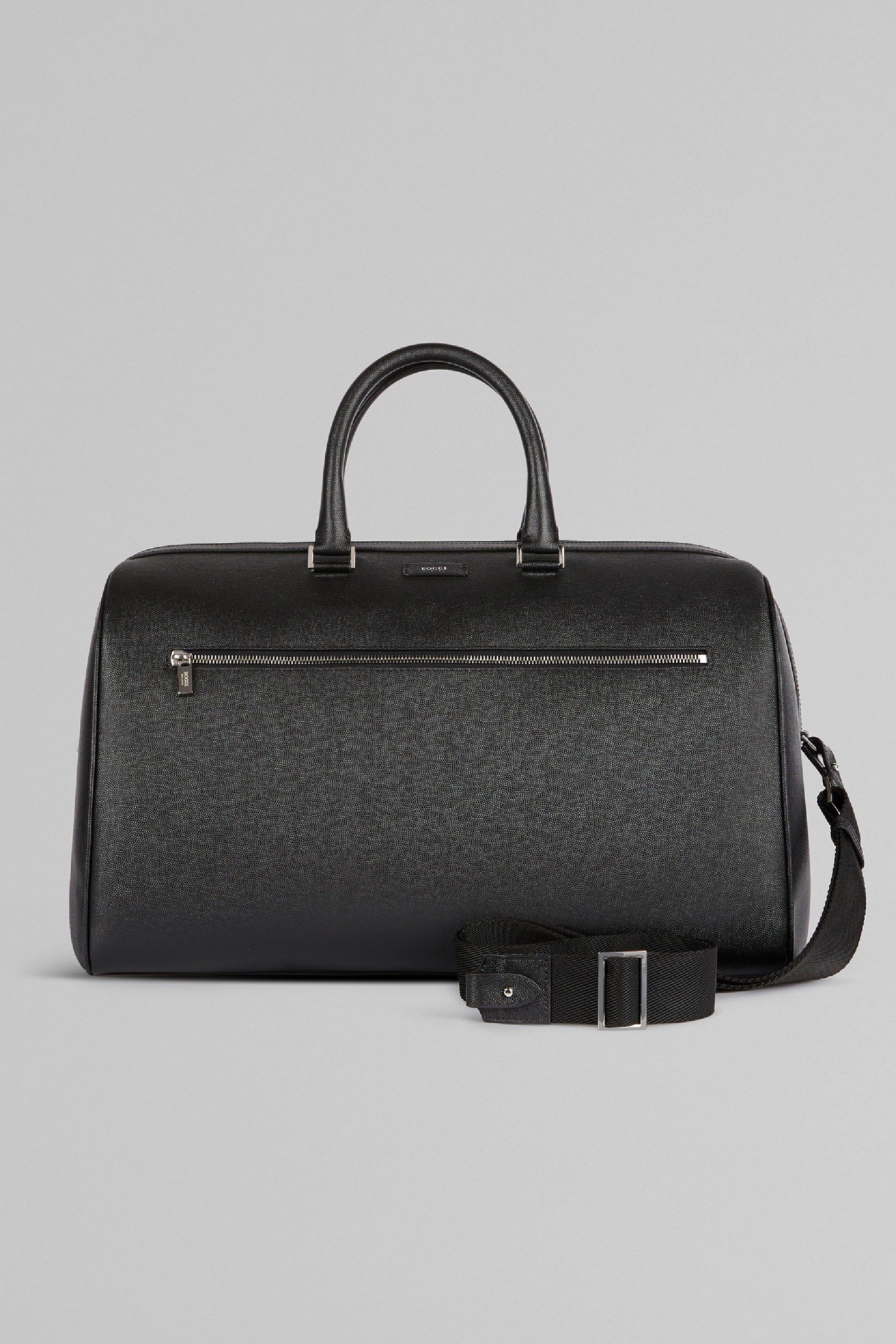 Boggi Milano - Black Caviar Leather Travel Bag