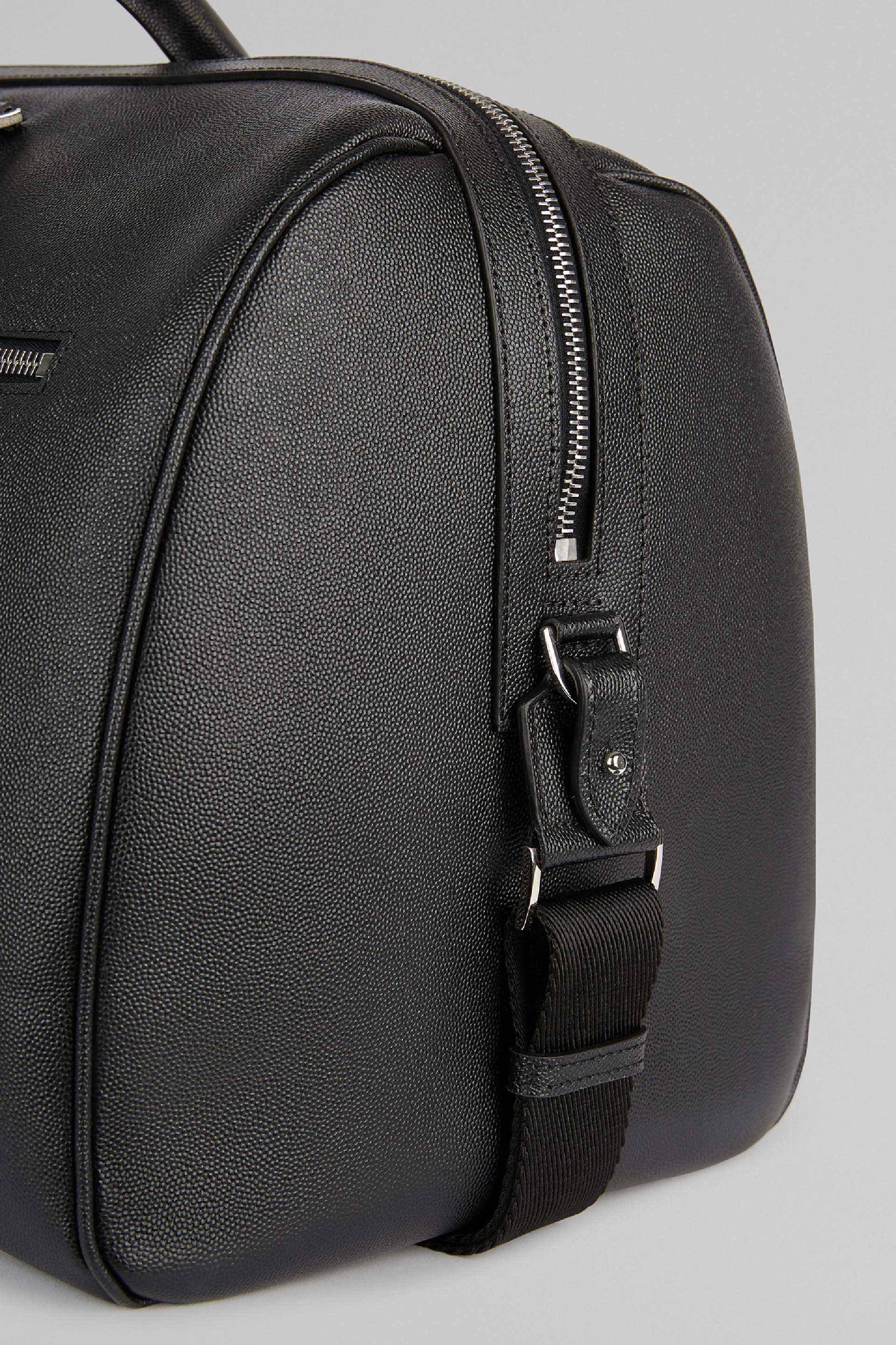 Boggi Milano - Black Caviar Leather Travel Bag