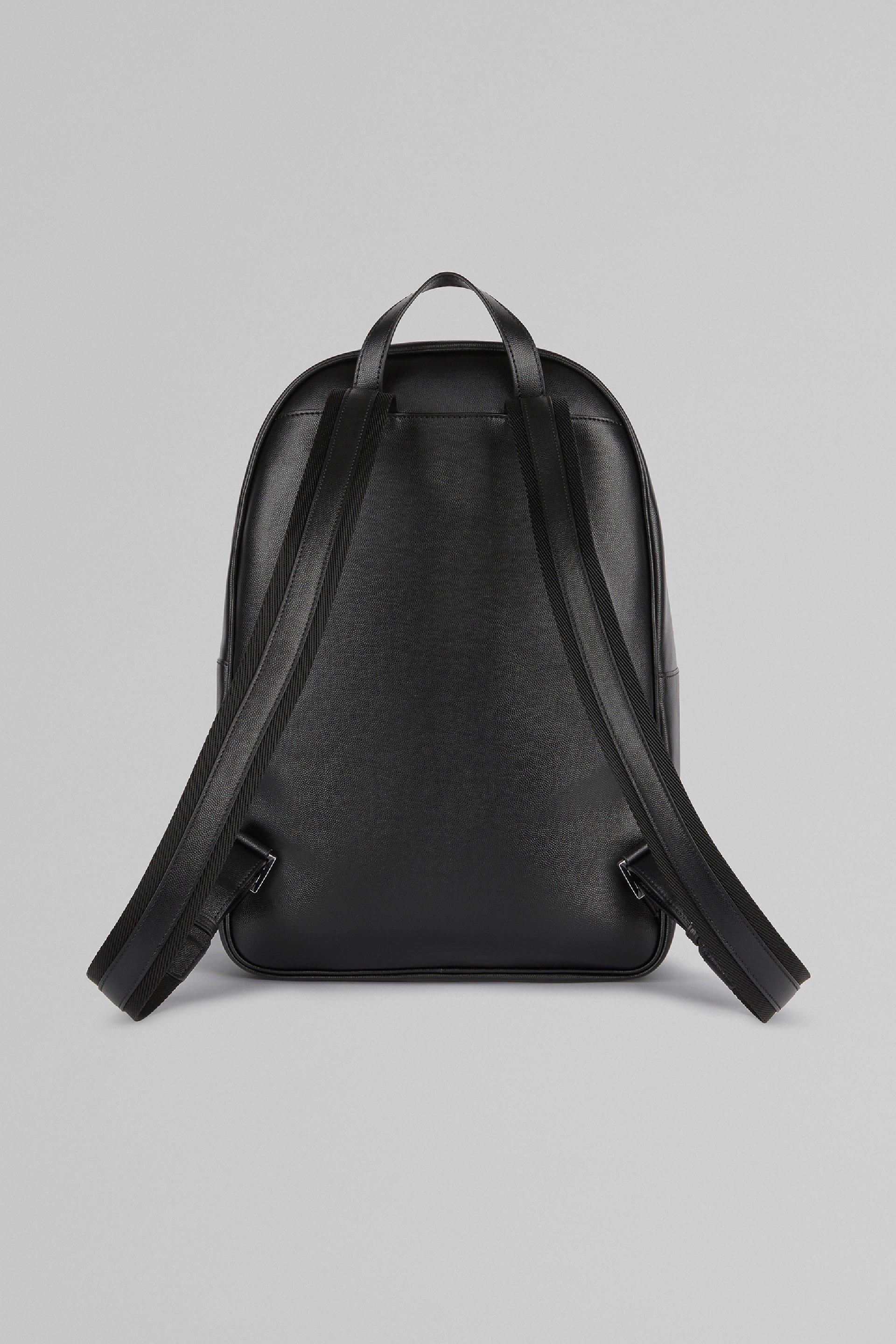 Black Caviar Leather Backpack, Black, large image number 5