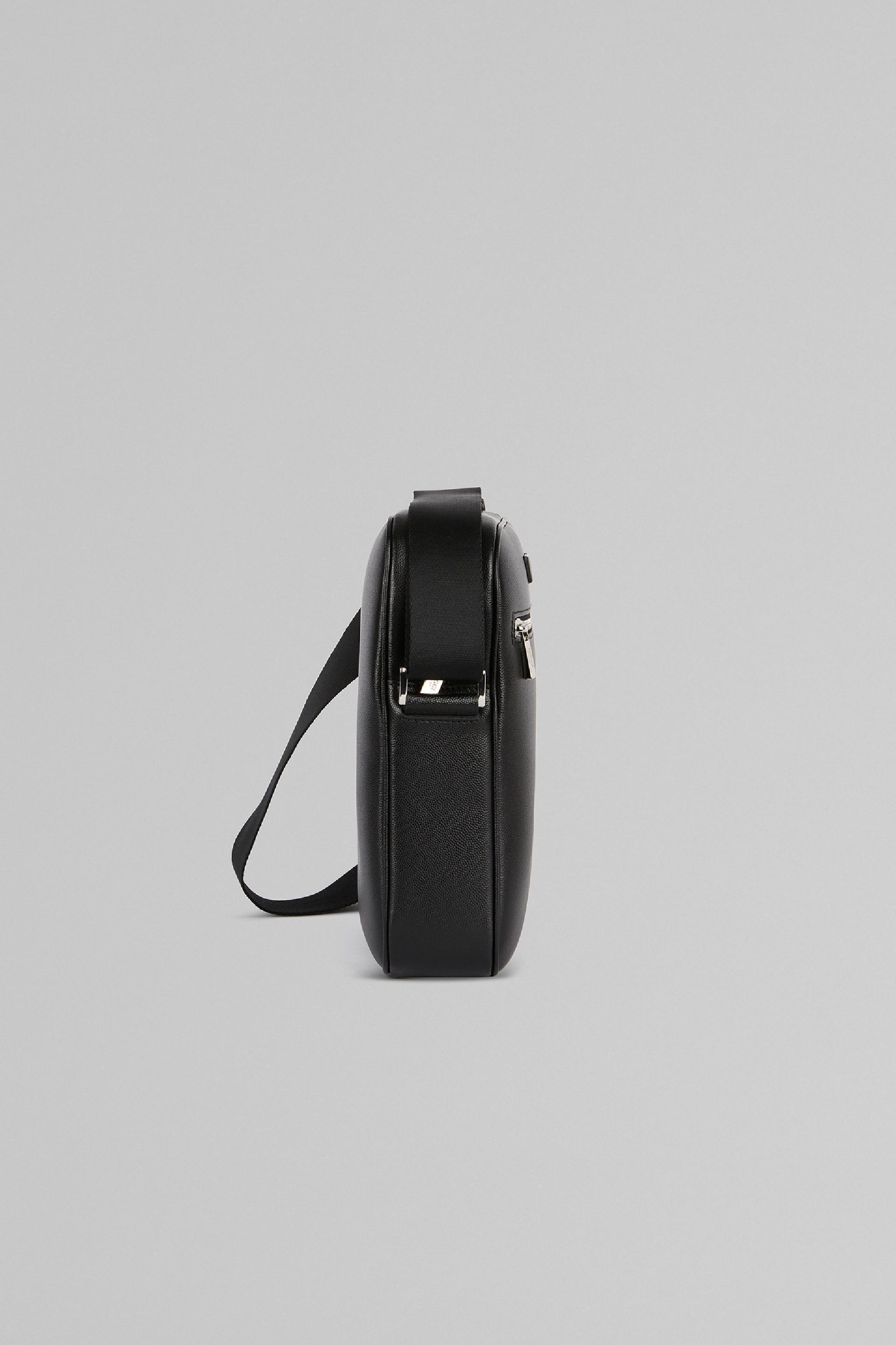 Black Caviar Leather Shoulder Bag, Black, large image number 3