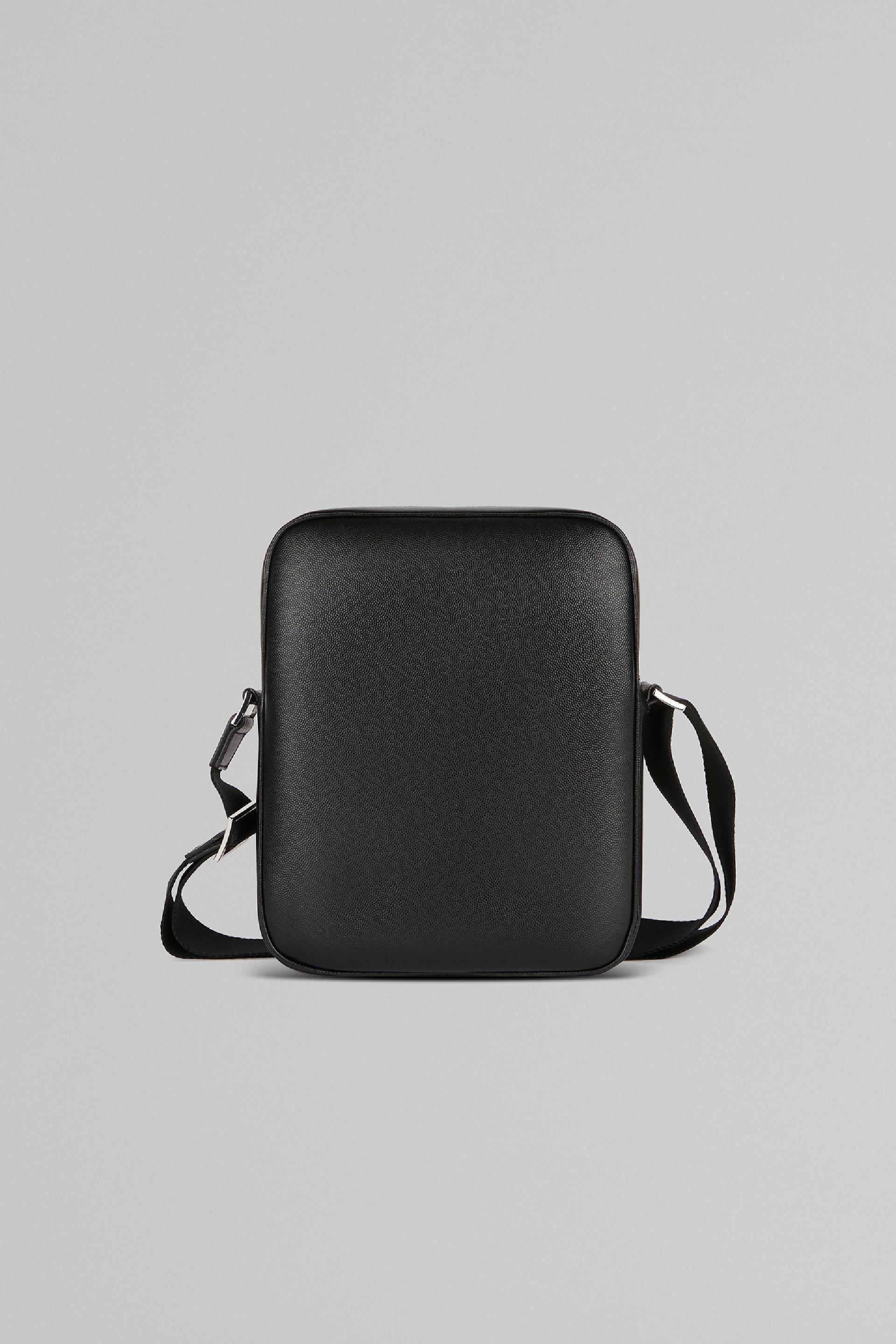 Black Caviar Leather Shoulder Bag, Black, large image number 4