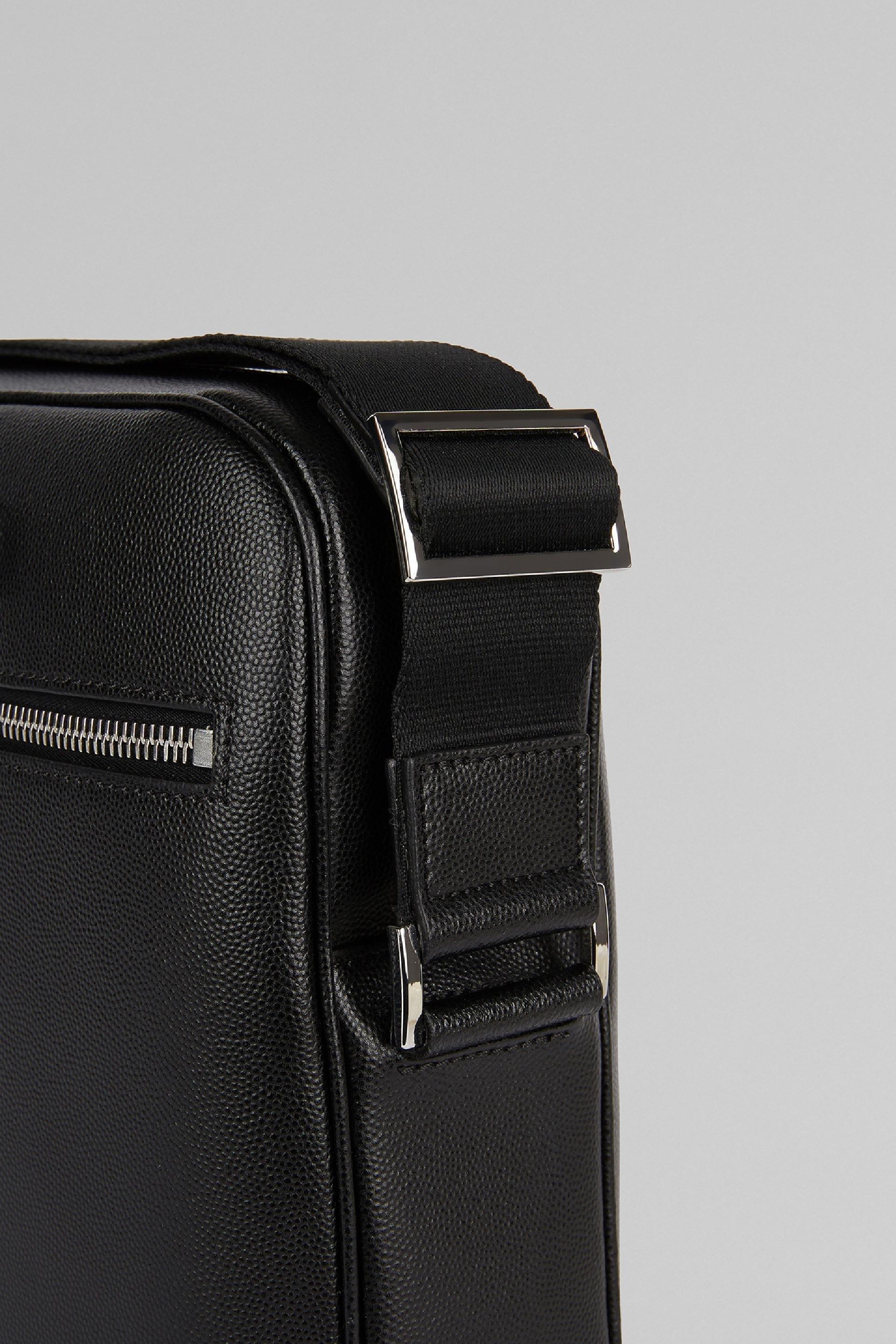 Black Caviar Leather Shoulder Bag, Black, large image number 6