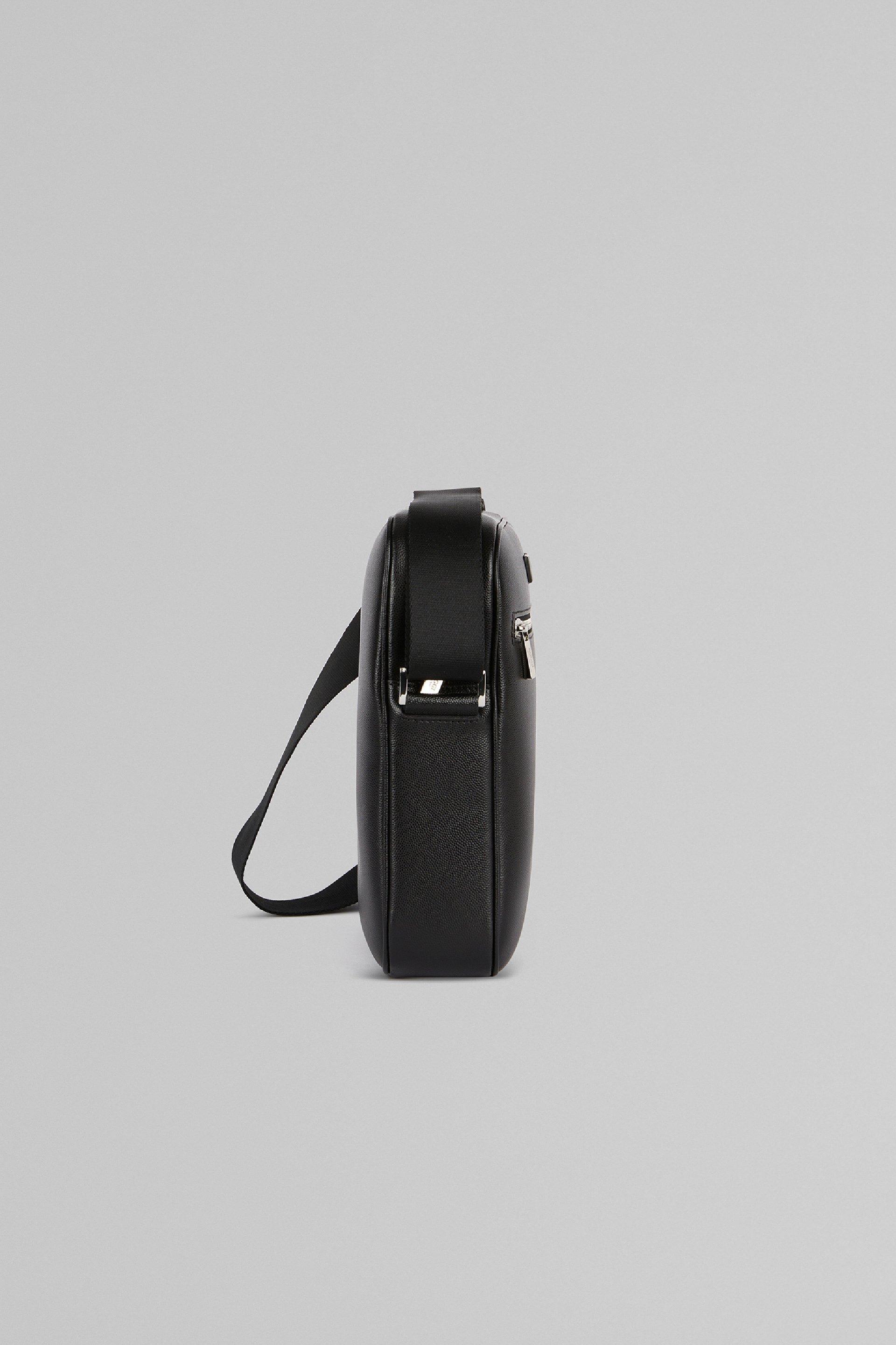 Black Caviar Leather Shoulder Bag, Black, large image number 11