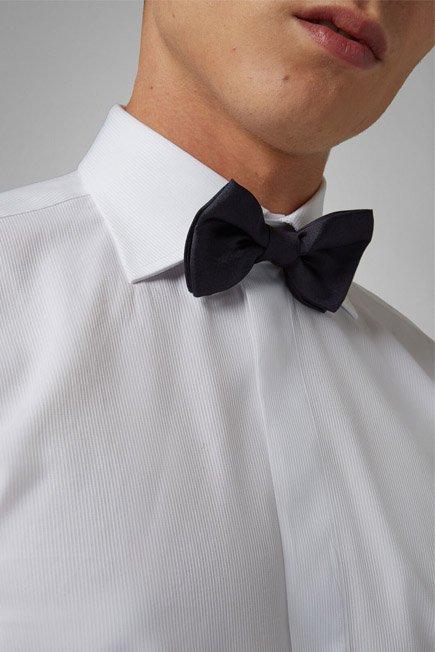 Blue Silk Bow Tie, , medium