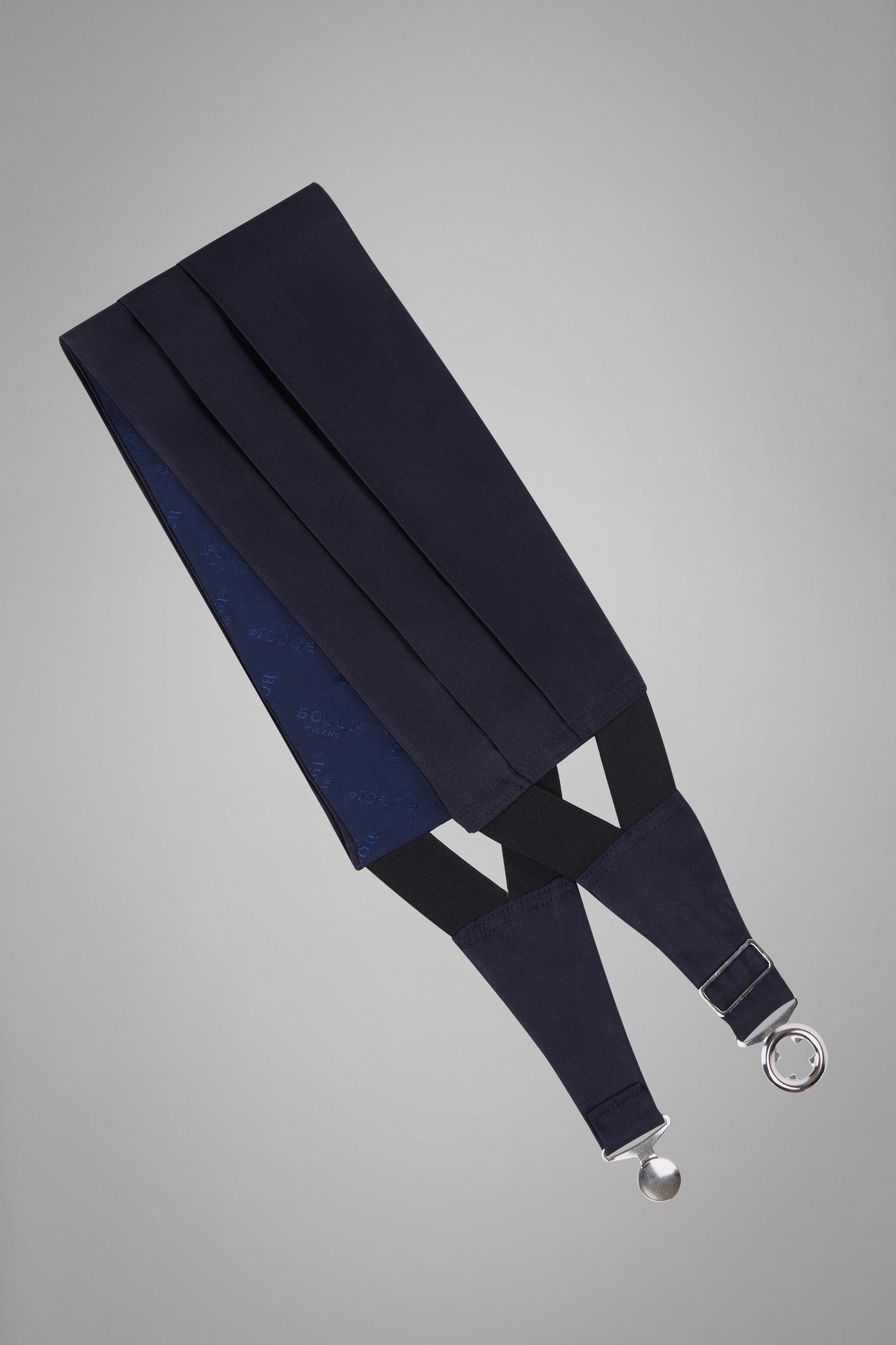 Blue Silk Cummerbund, , large image number 1