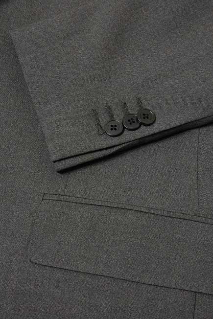 Grey Slim Wool Milano Suit Jacket, , large image number 6