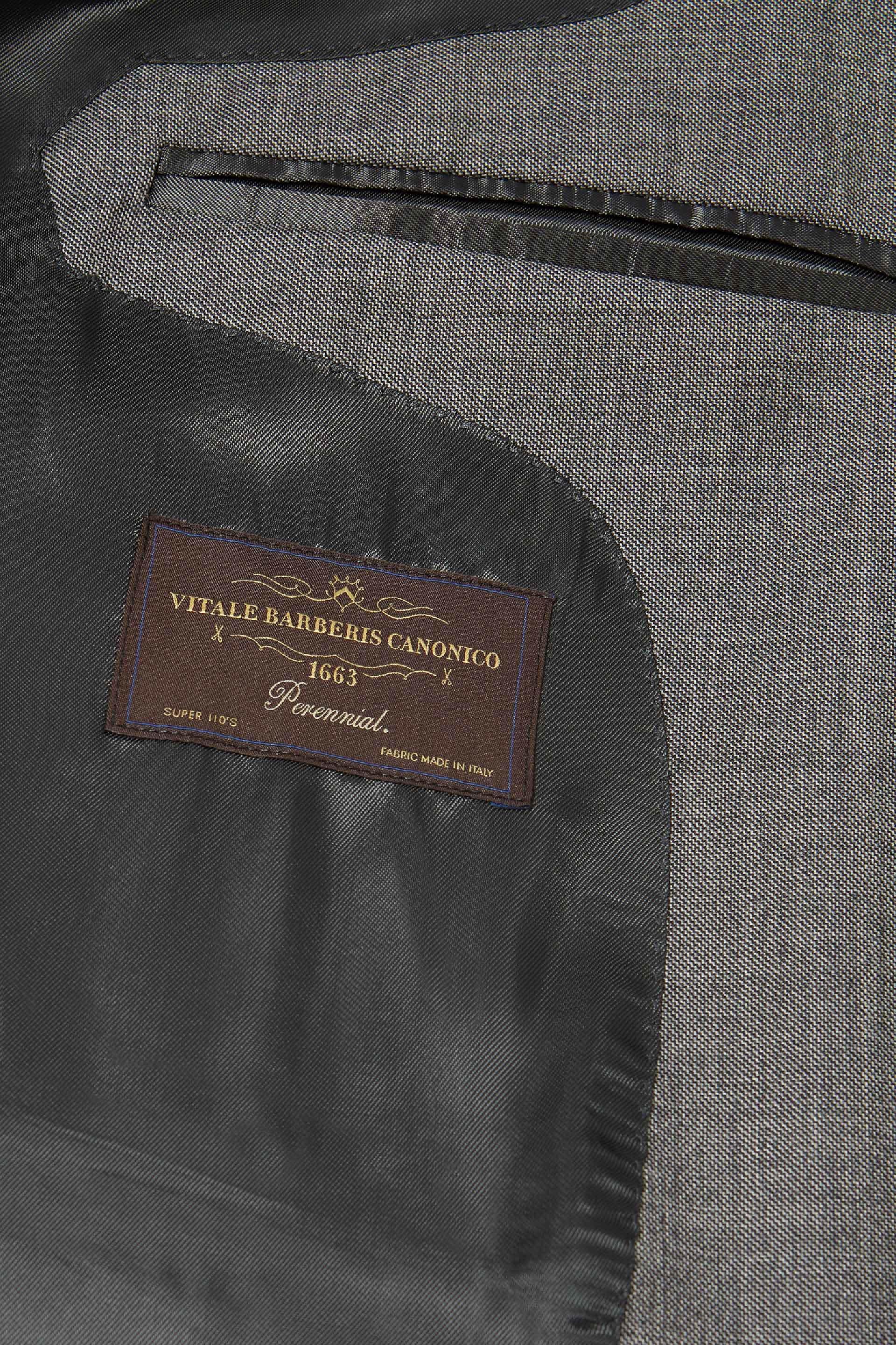 Grey Slim Wool Milano Suit Jacket, , large image number 8