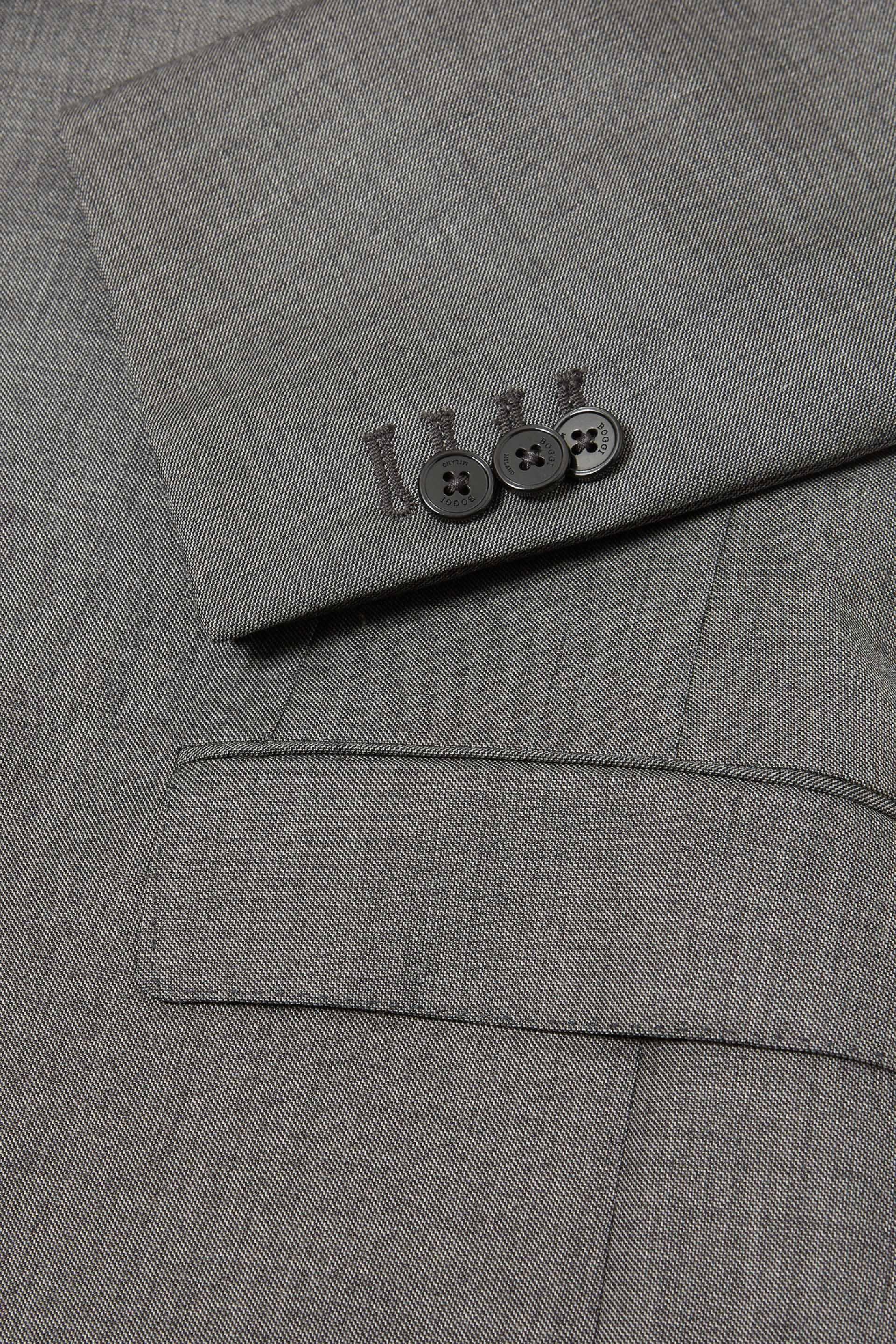 Grey Slim Wool Milano Suit Jacket, , large image number 9