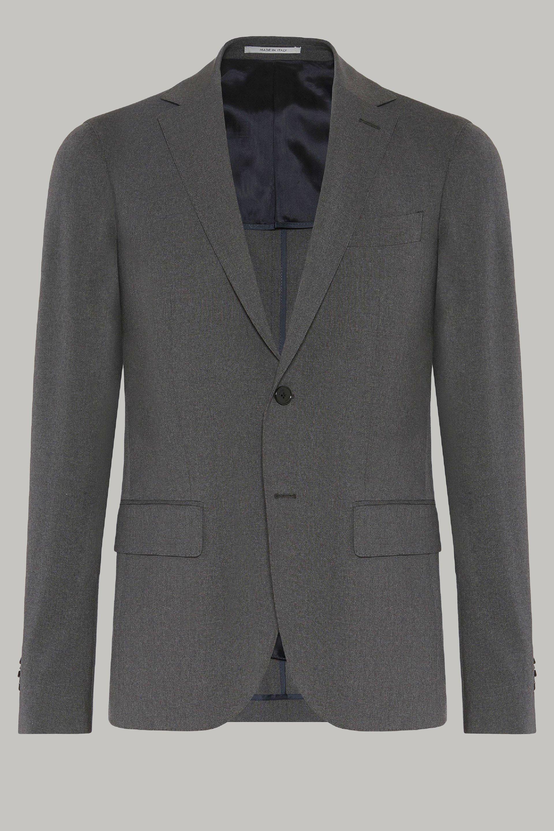 Grey Wool Slim Jacket, , large image number 7