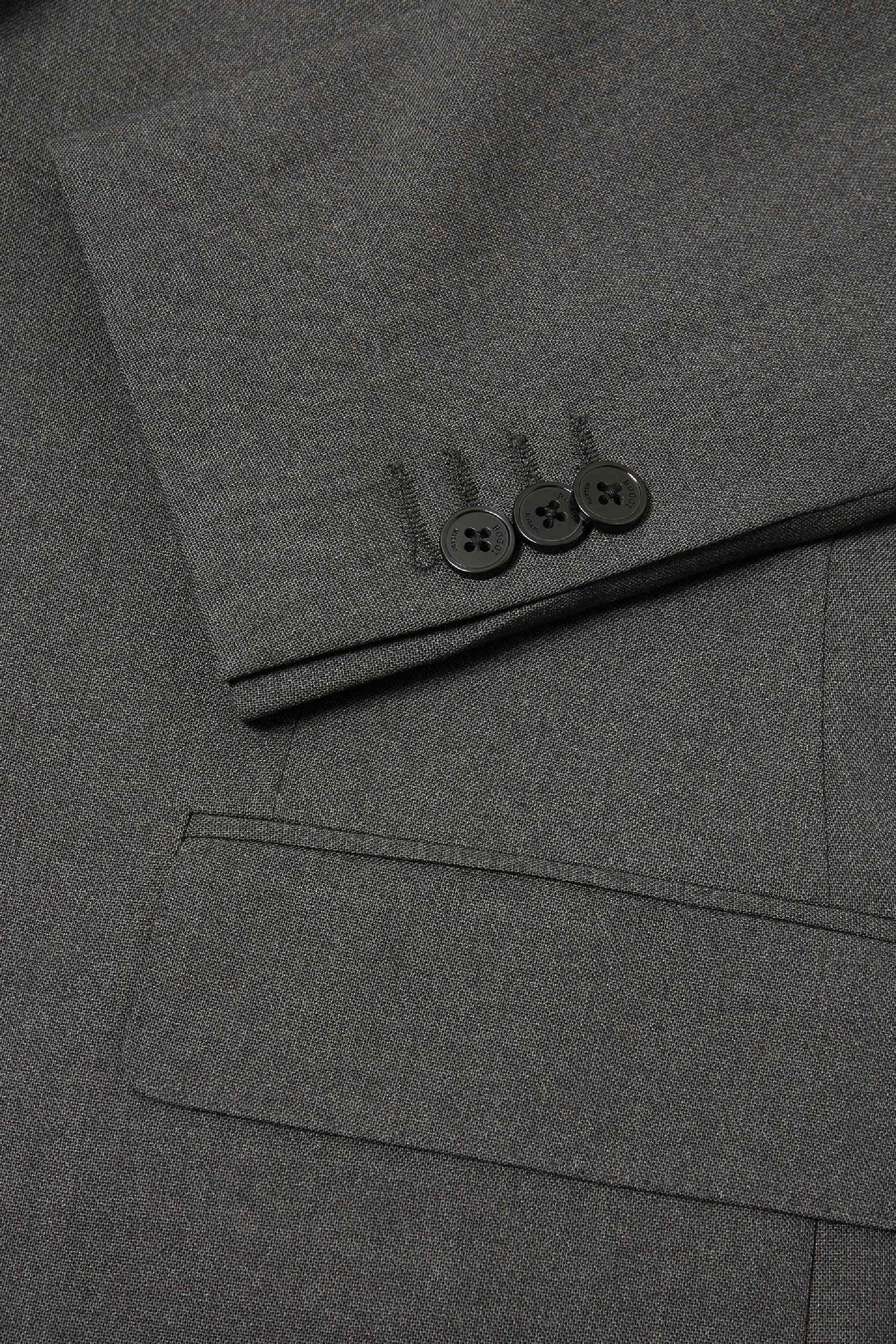 Wool Slim Jacket Grey, Grey, large image number 10