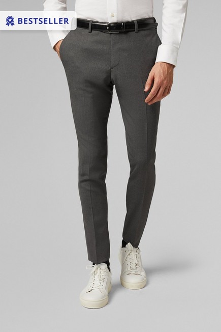 Boggi Milano - Grey Wool Travel Suit Trousers