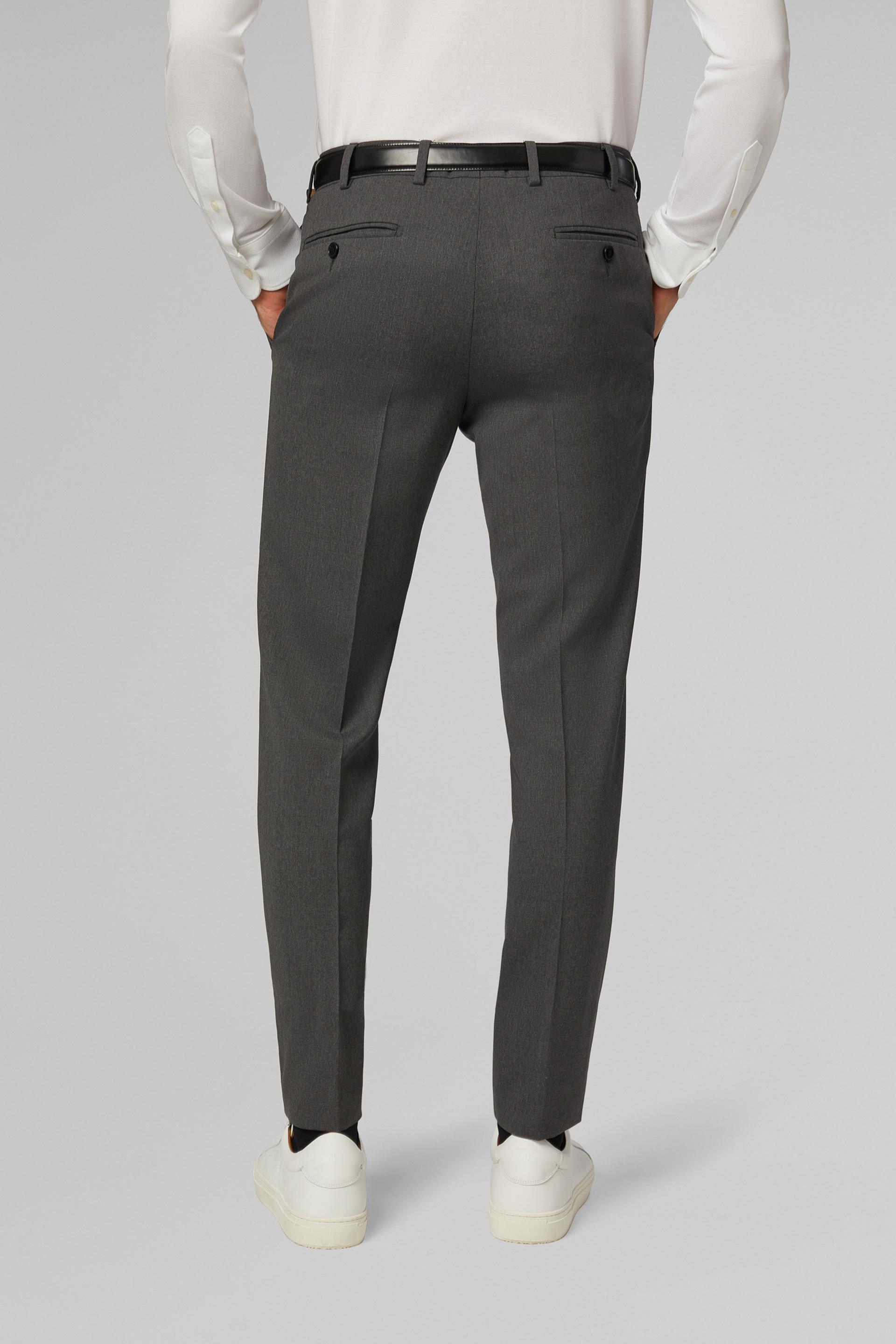 Grey Wool Travel Suit Trousers, , large image number 1