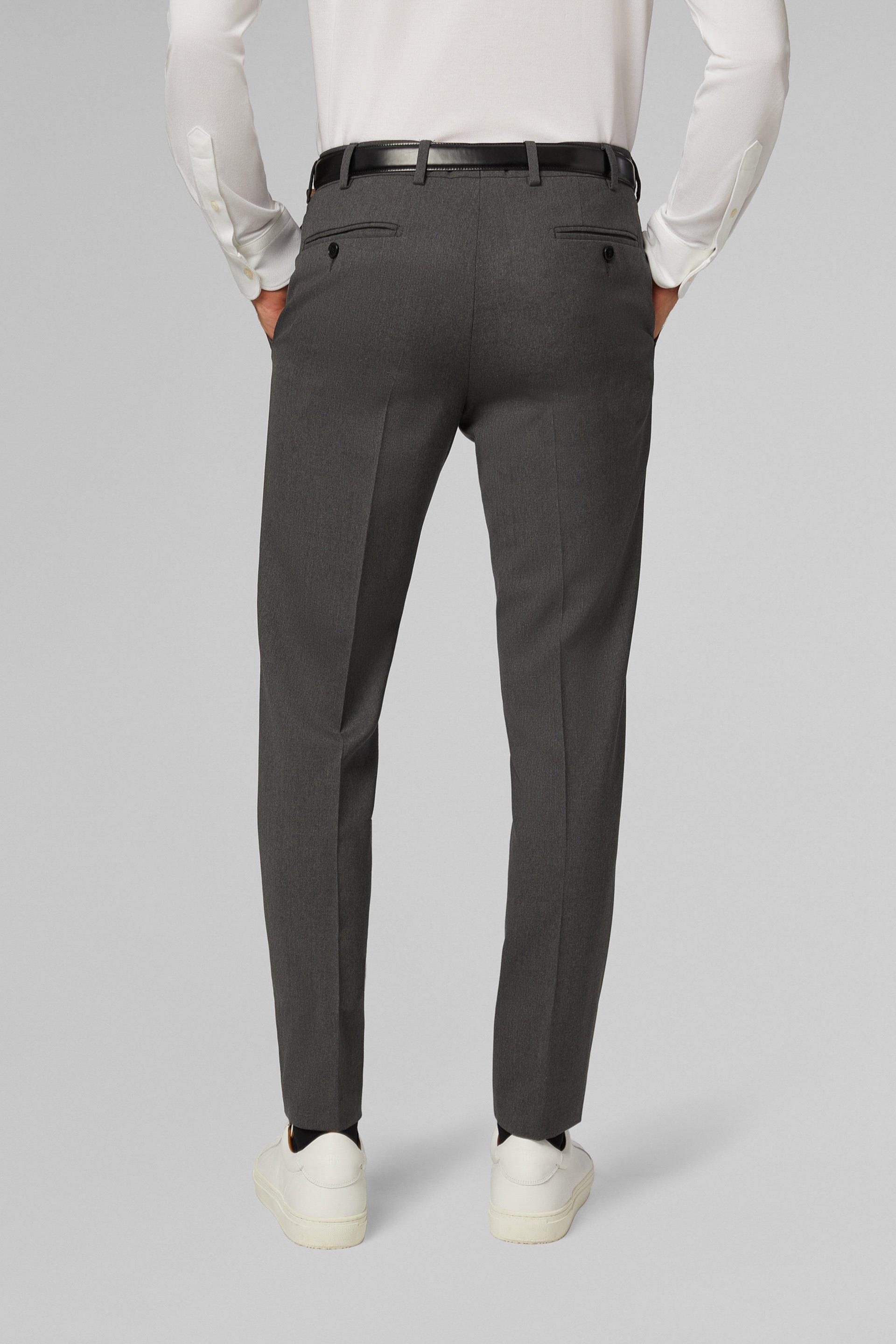 Grey Wool Travel Suit Trousers, , large image number 2