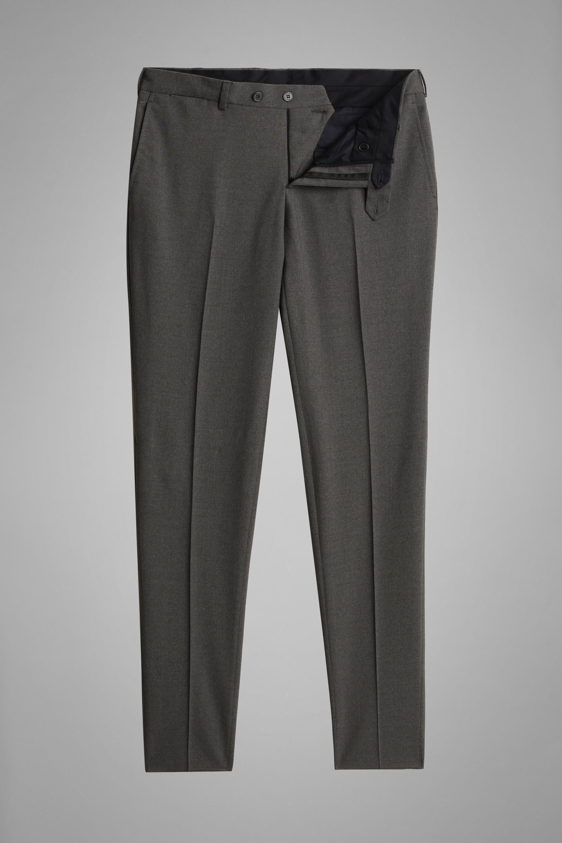 Boggi Milano - Grey Wool Travel Suit Trousers