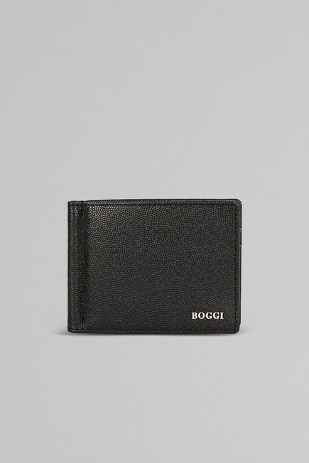 Boggi Milano - Black Caviar Leather Card Holder