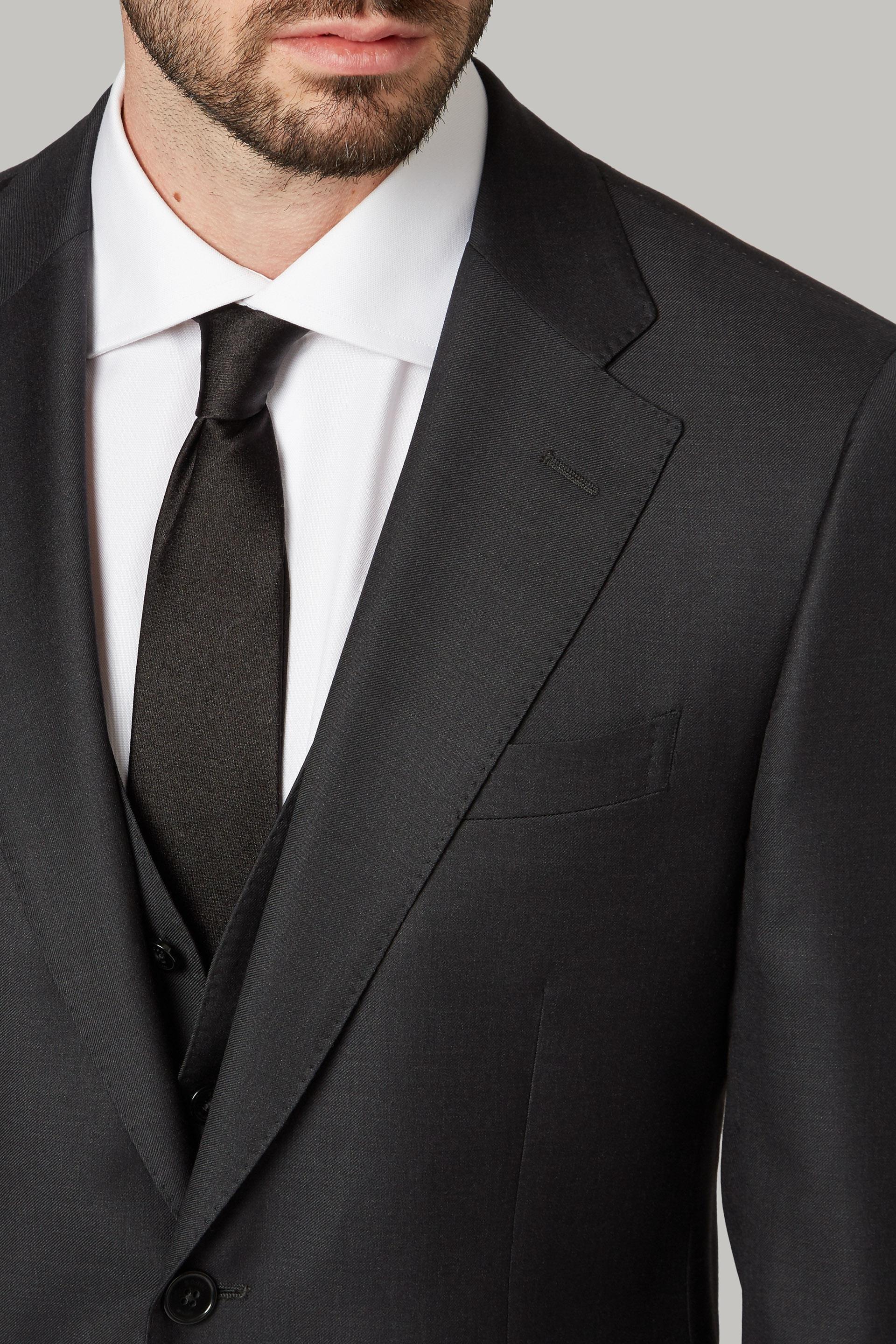 Grey Anthracite Super 130 Wool Jacket, , large image number 1