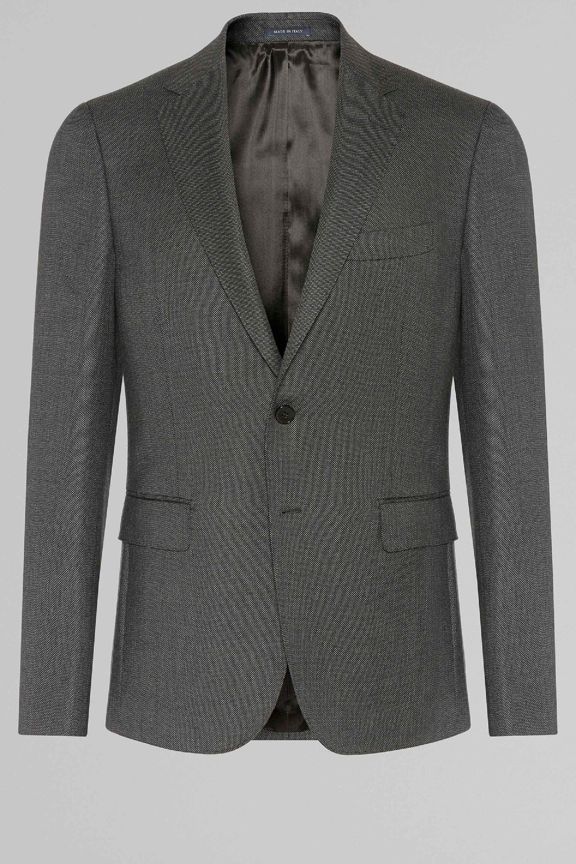 Boggi Milano - Grey Super 110 Slim Birdseye Jacket