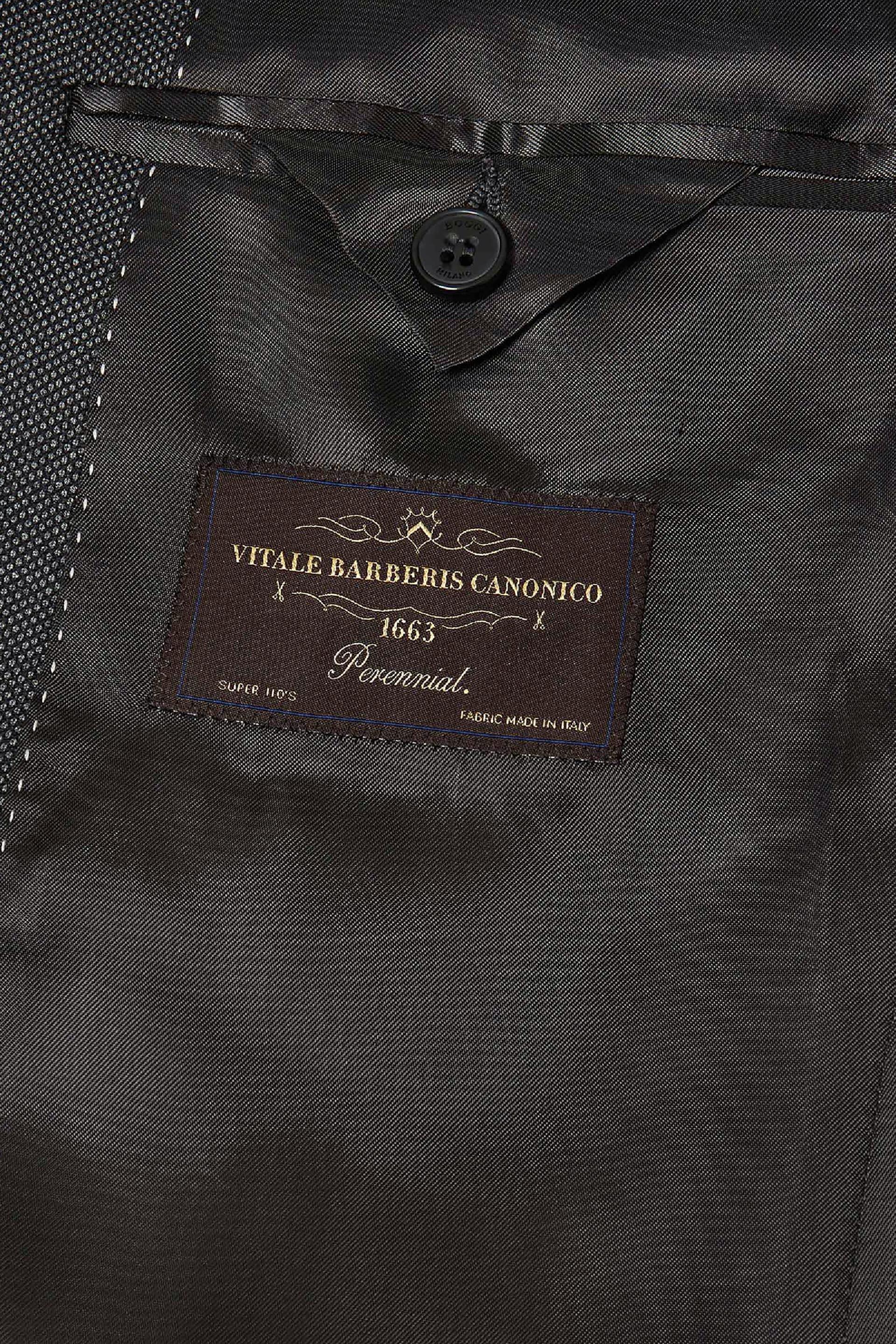 Grey Super 110 Slim Birdseye Jacket, , large image number 5