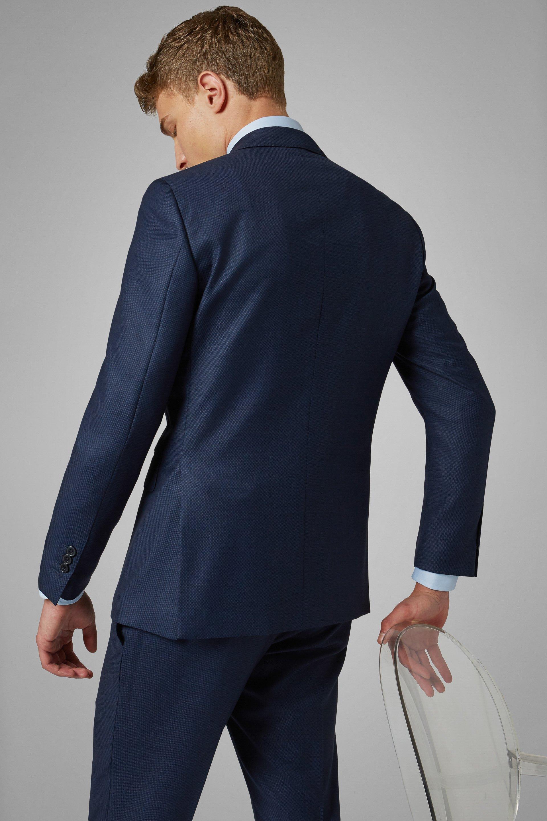 Blue Paris Slim Suit Jacket, , large image number 9